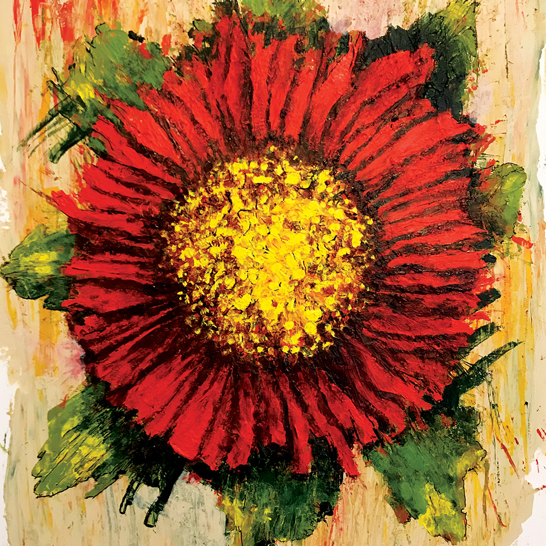 Roylco Paint Scrapers, product art. Media: Bristol board, acrylic paint, Paints Scrapers, Adobe Photoshop. 2018