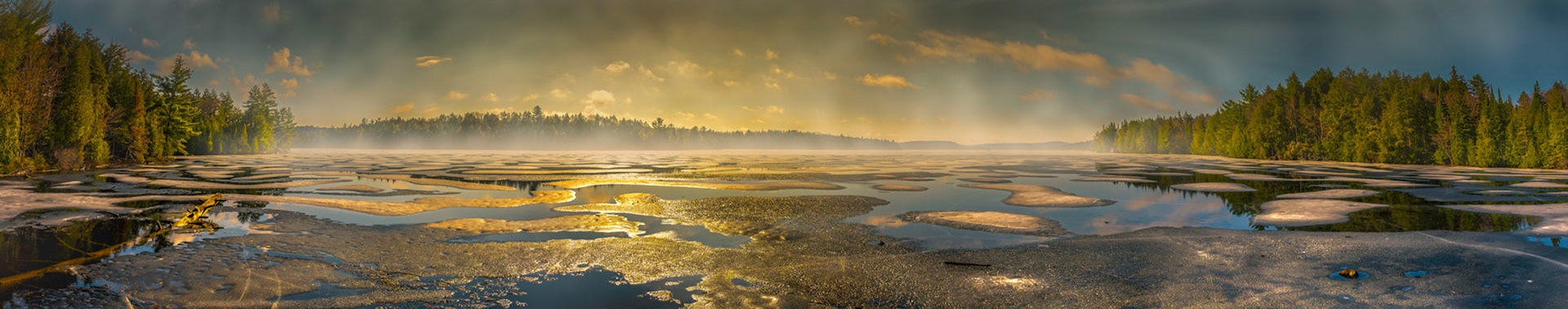 Late Spring Thaw on Smoke Lake © Irwin Seidman