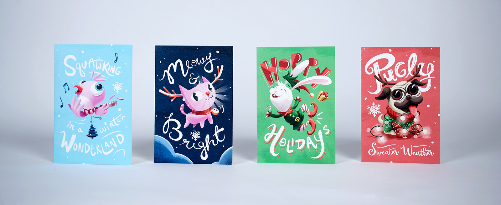 holiday card graphic design