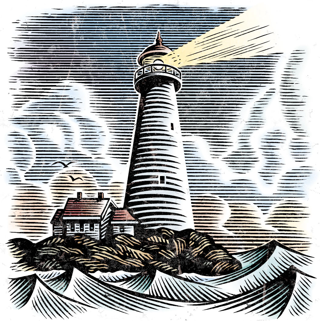 Jim Starr Scratchboard/Woodcut Style