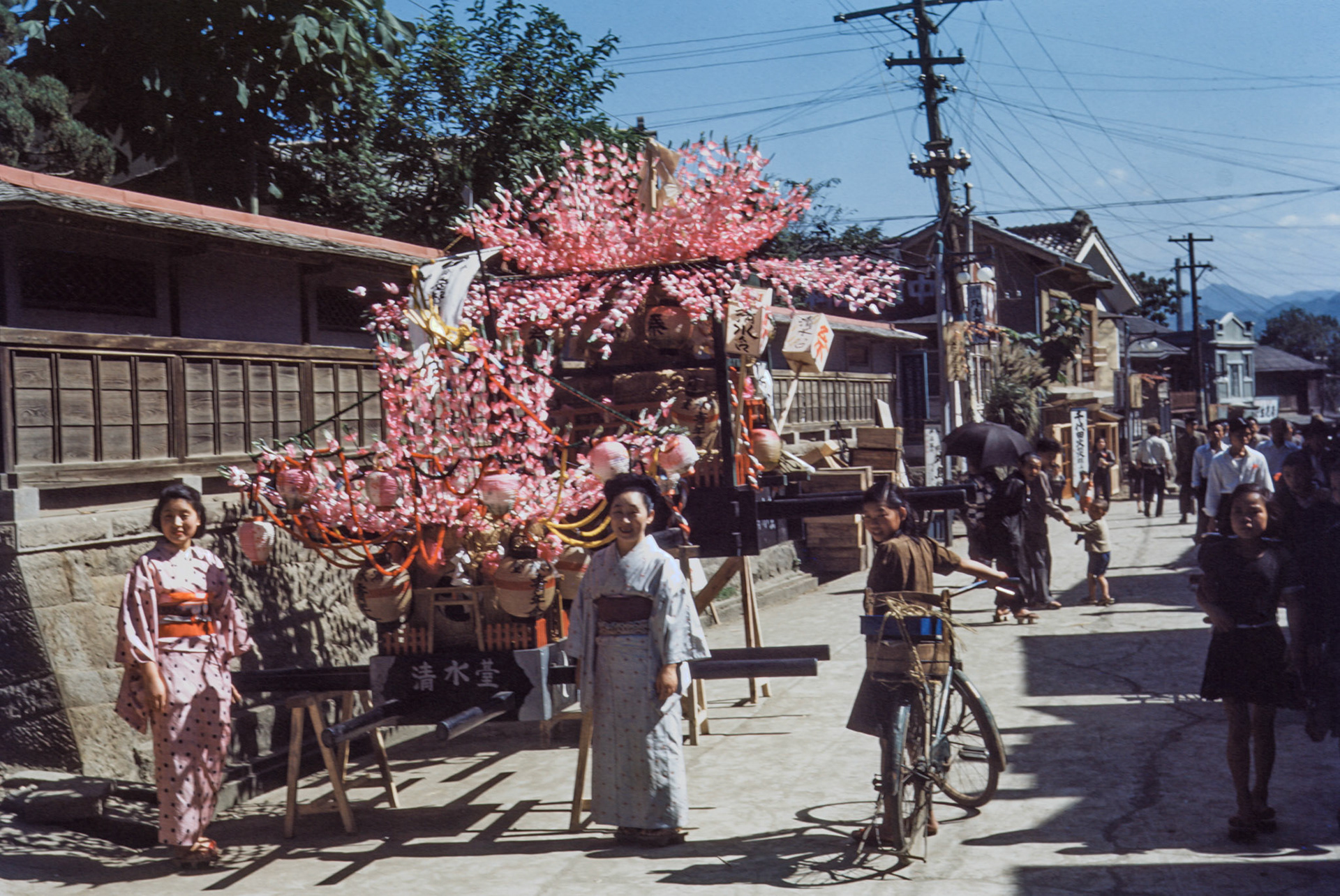 Japanese street scene festival