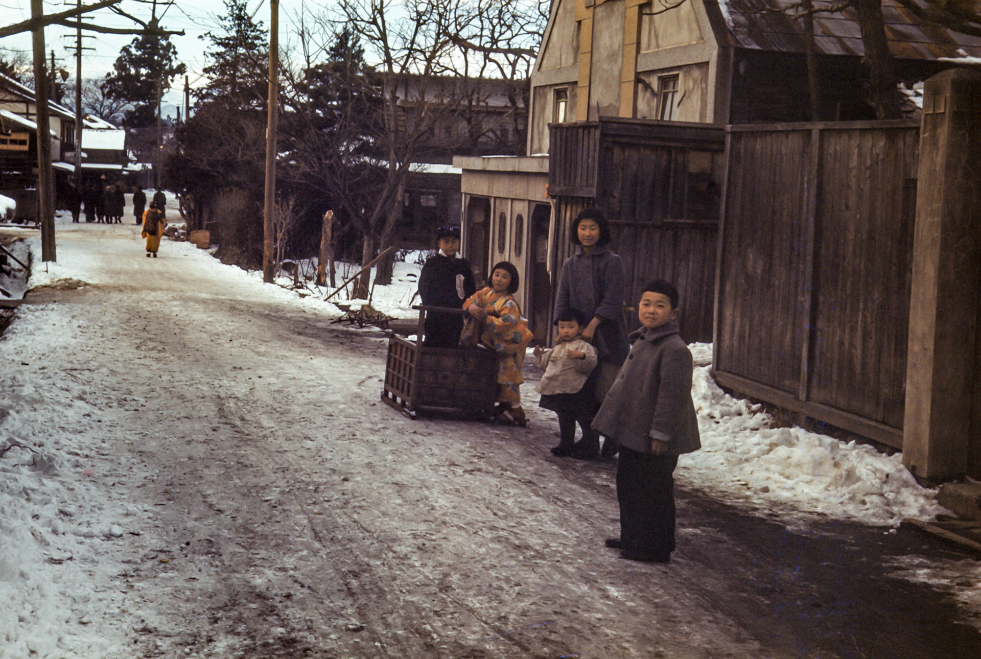 In front of our home in Morioka