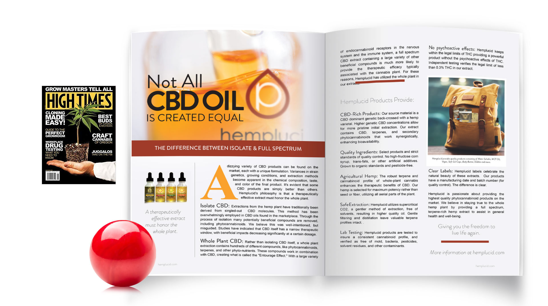 Hemplucid - High Times Magazine Ad