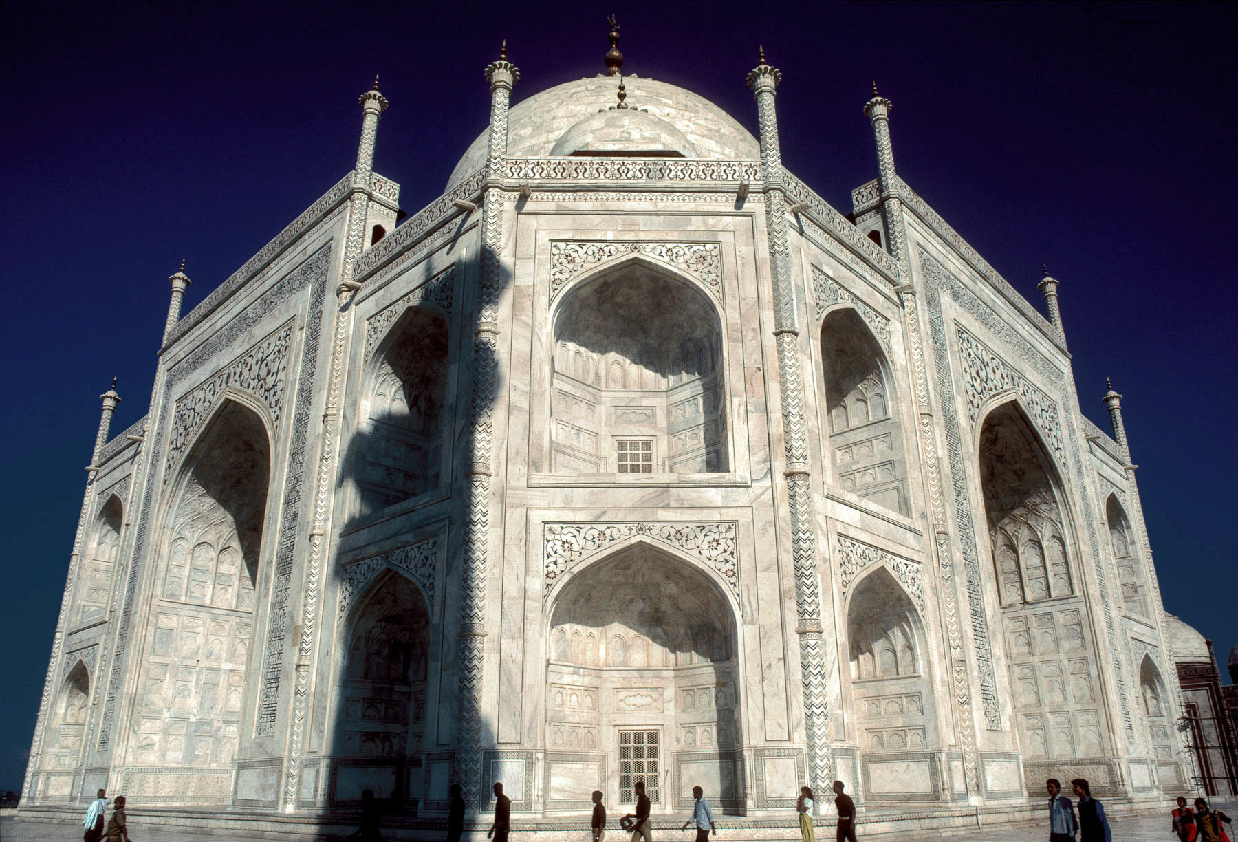 Taj Mahal from an oblique angle, Agra, India 1994