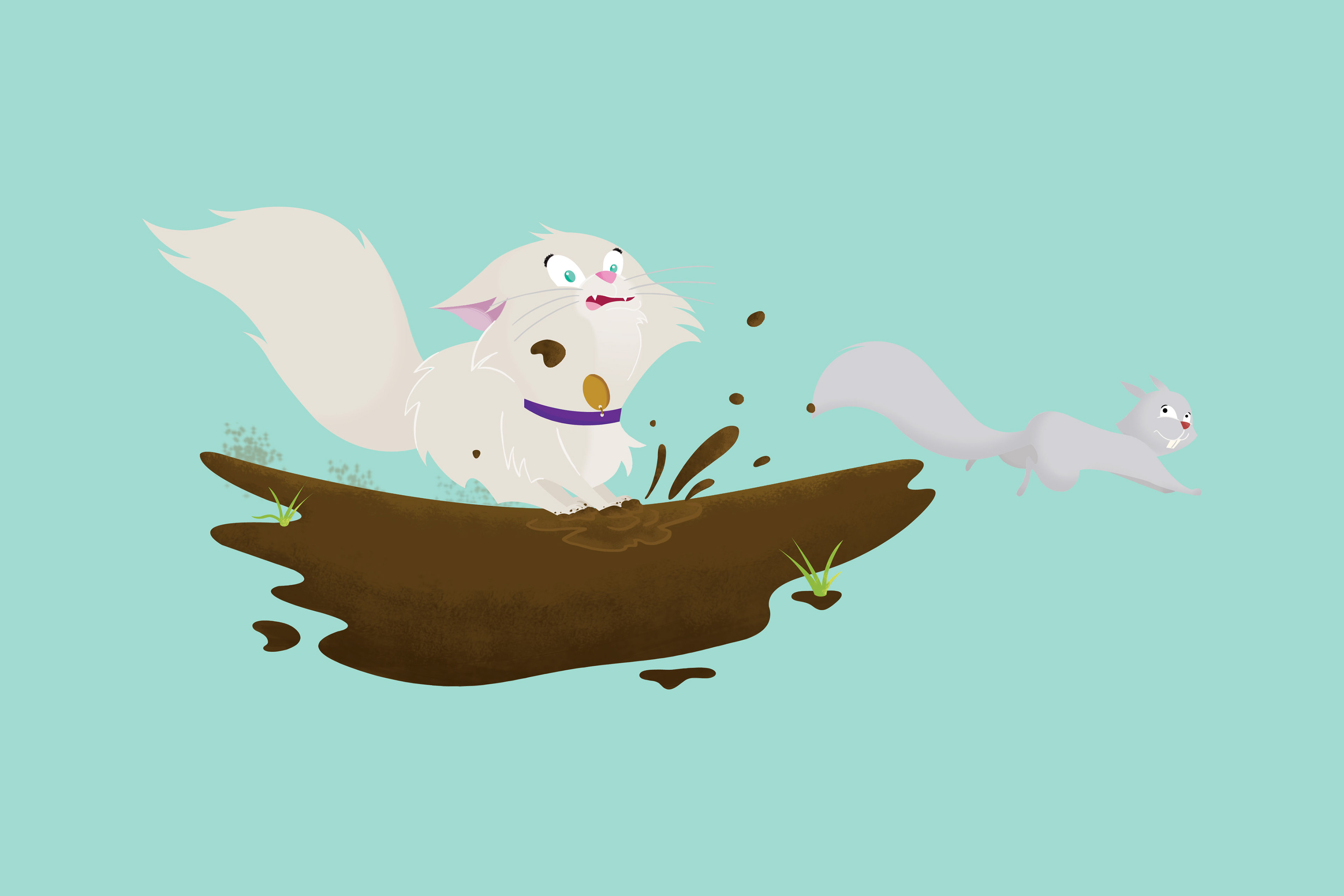 Read Aloud Illustration for Living in the Castle: A Dirty Princess