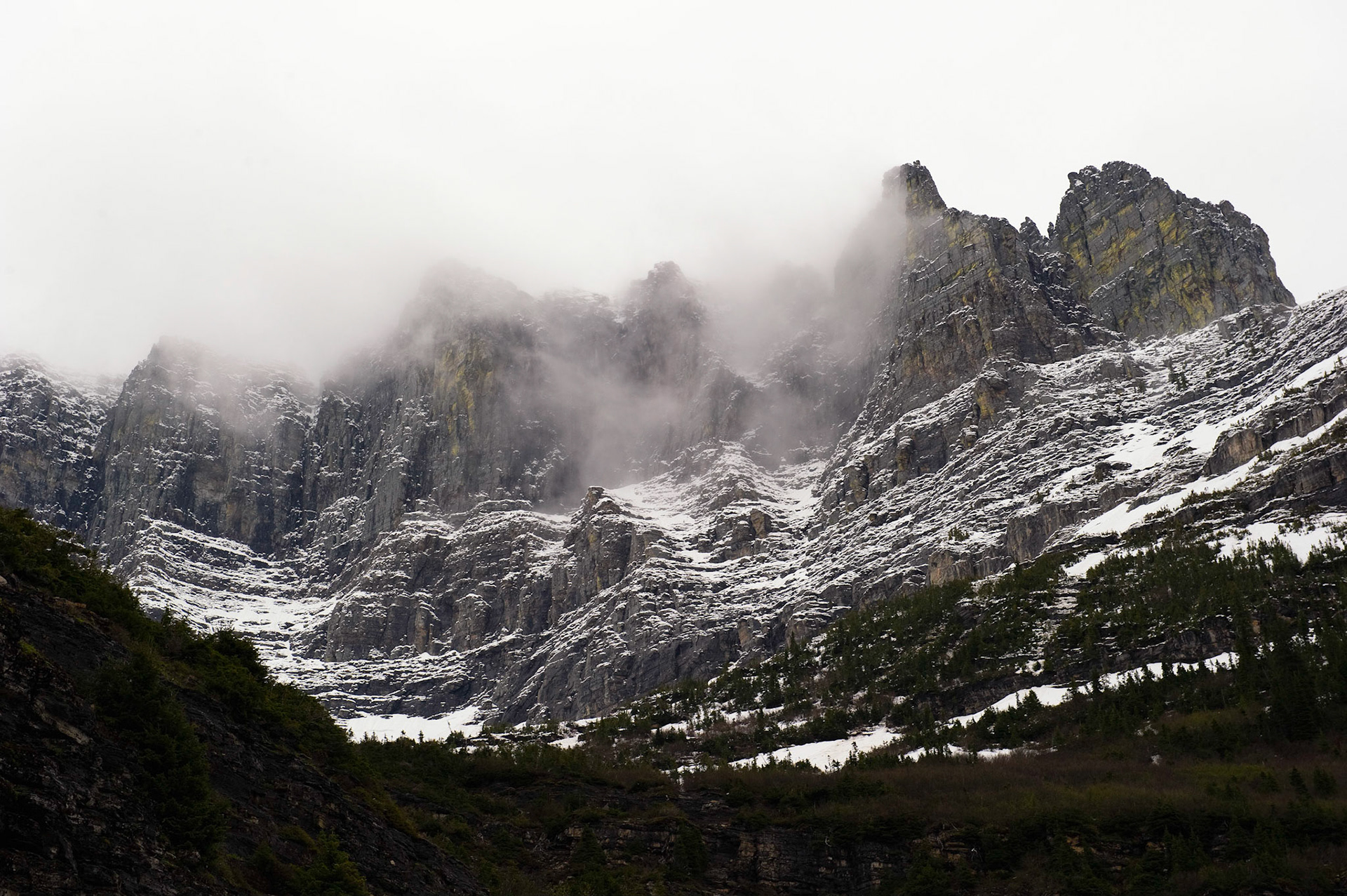 Settling Clouds - Glacier National Park, Montana