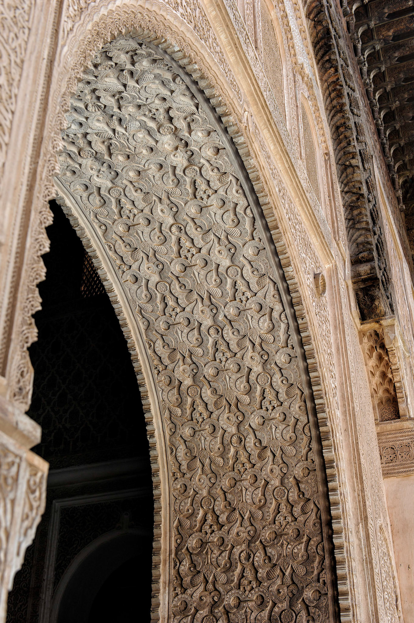 Ali ben Youssef Medersa Archway - Marrakech, Morocco