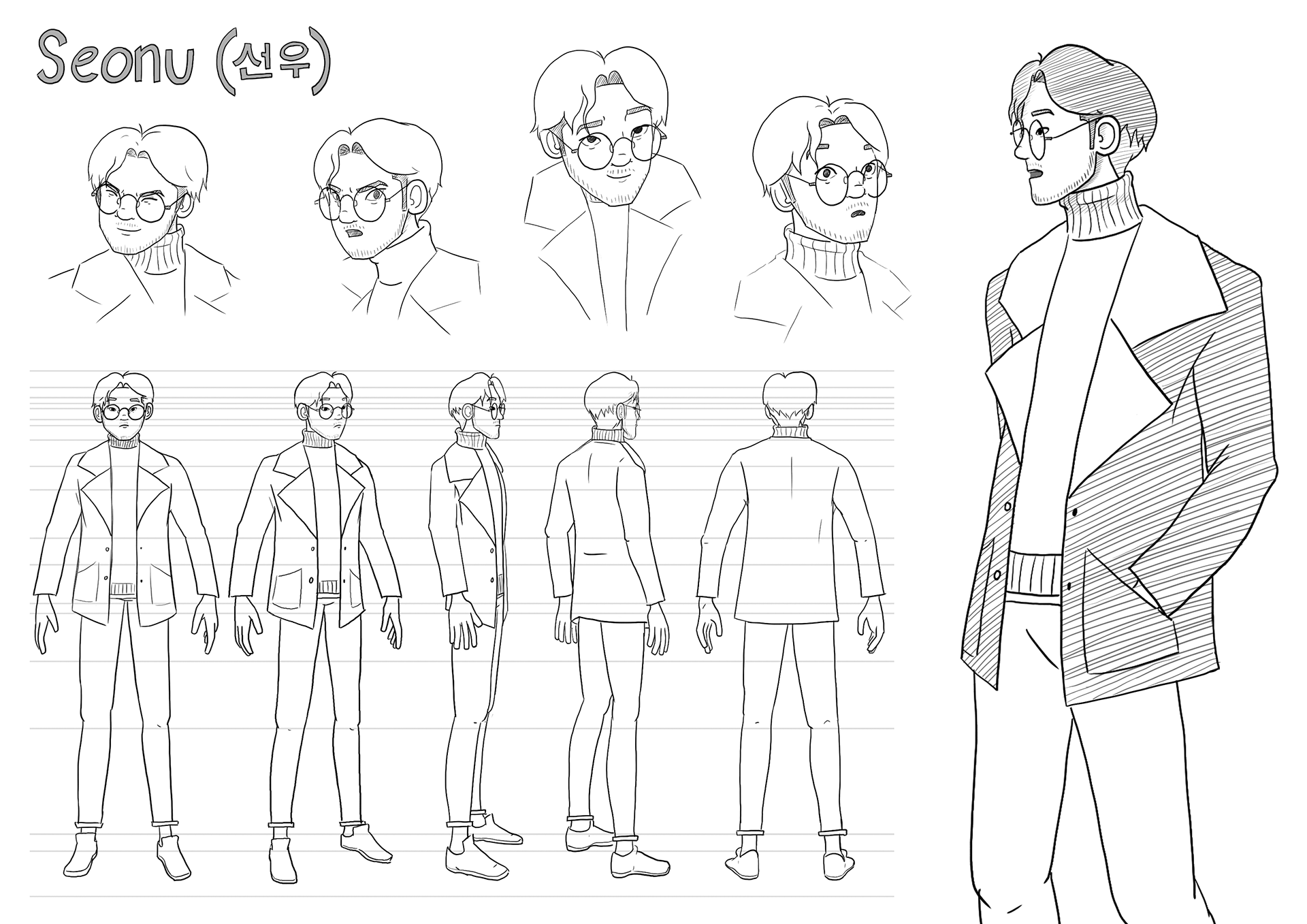 My character creation for the character used in my Epik High 'The benefits of Hearbreak' animation