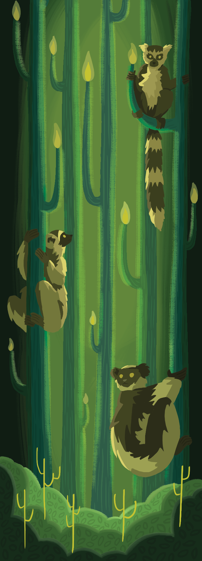 My lemur bookmark