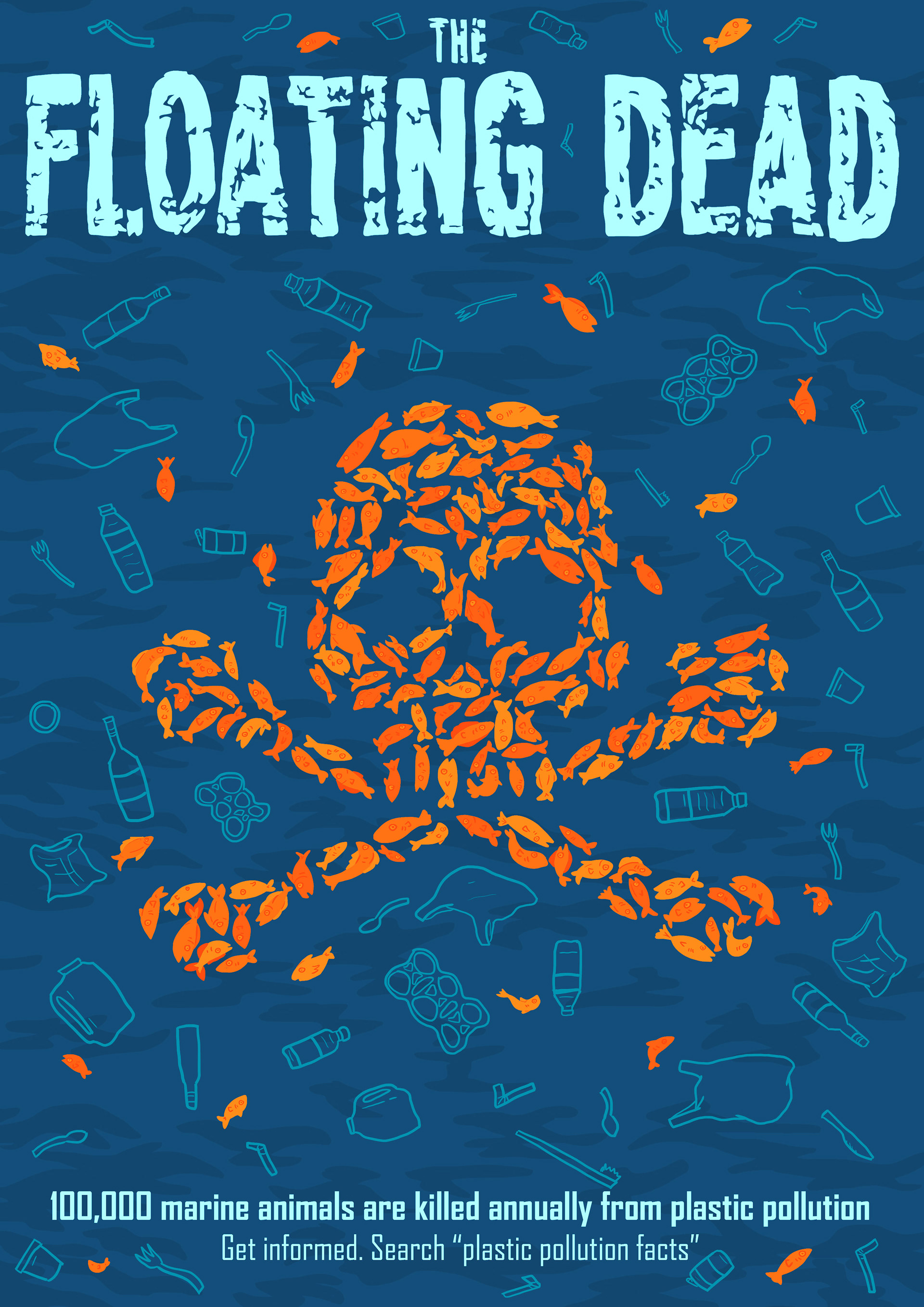 My poster to promote awareness for plastic pollution