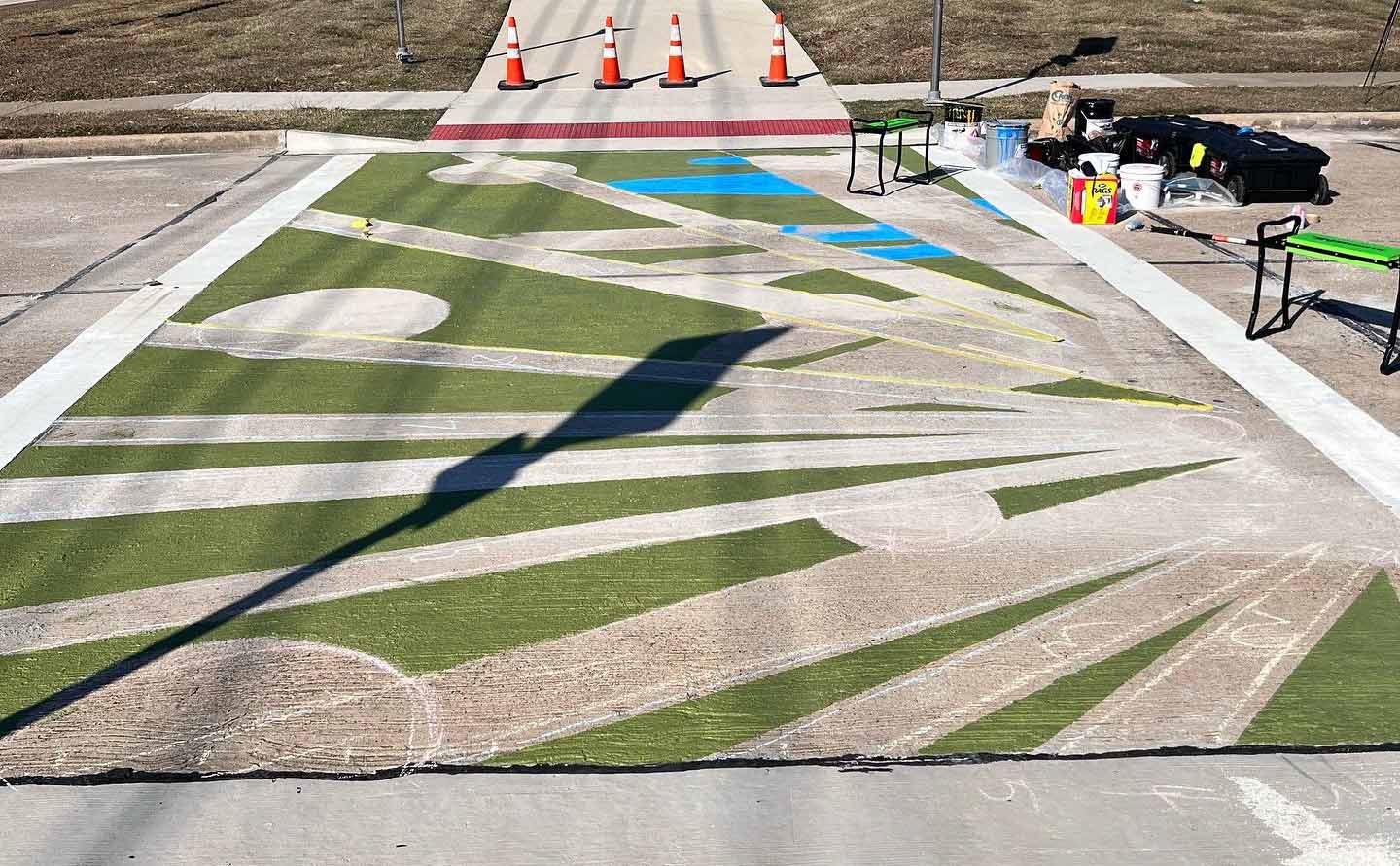 "Good Morning Sunshine" (2021). Funded by The City of Lewisville's Public Art Program.