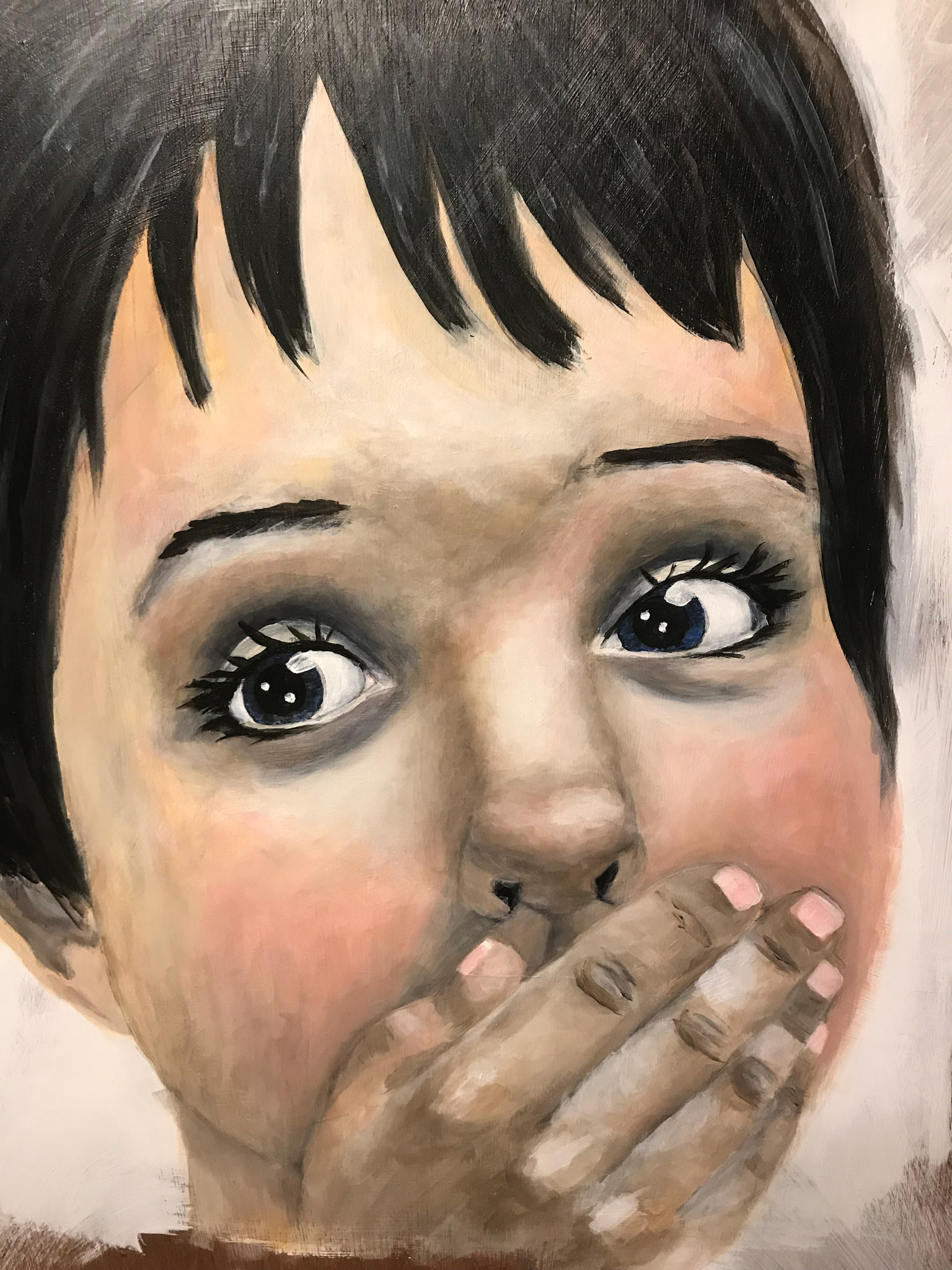 Child in acrylic