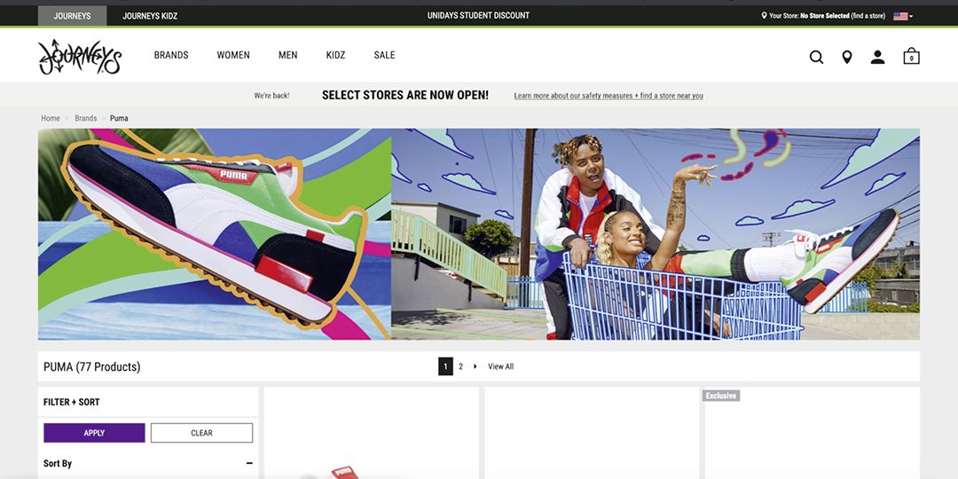 Various PUMA website assets (2/7).