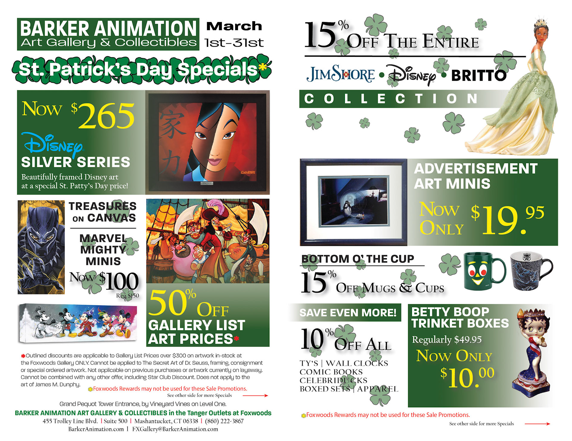 March 2020 Flier for Barker Animation. Two pages front and back shown. 5.5"x8.5". This flier was the first in a long project to modernize and redesign the printable content for Barker Animation. The goals were to: Modernize the fonts, backgrounds, and compositions to regain organization and creativity of the company; Adapt to creating a streamlined advertisement that contained ALL of the content the company wanted to advertise; Ultimately push to adapt away from flier content (which was successful).