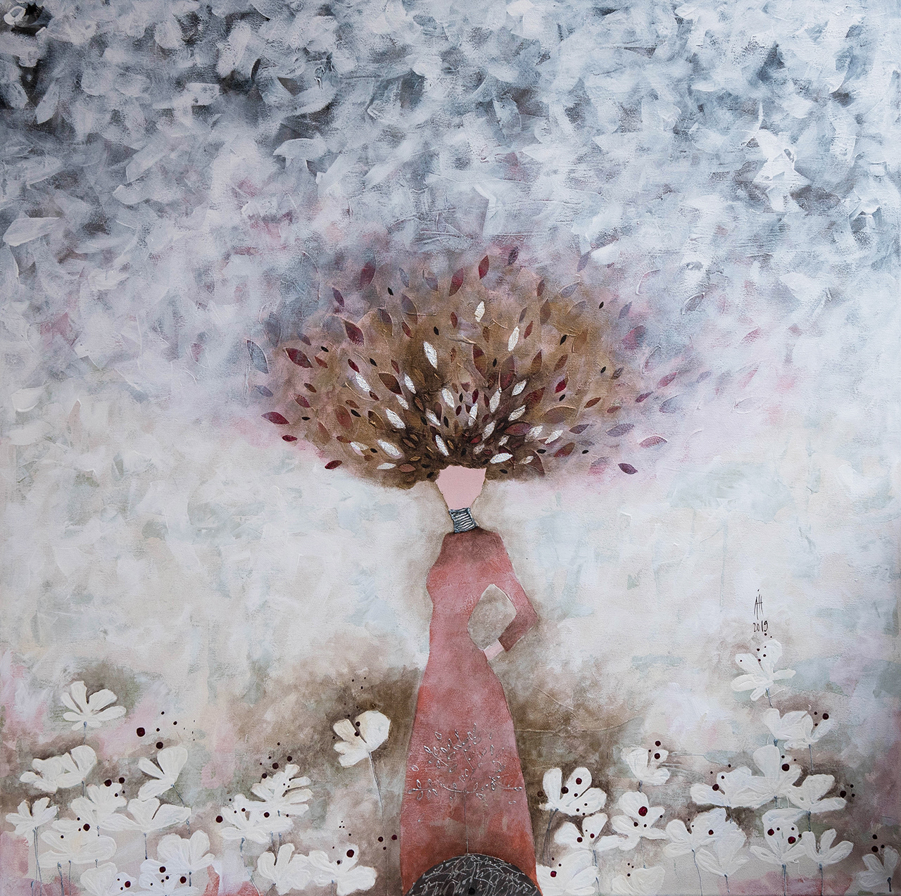 "Winter" 100cm/100cm 2019 acrylic/canvas