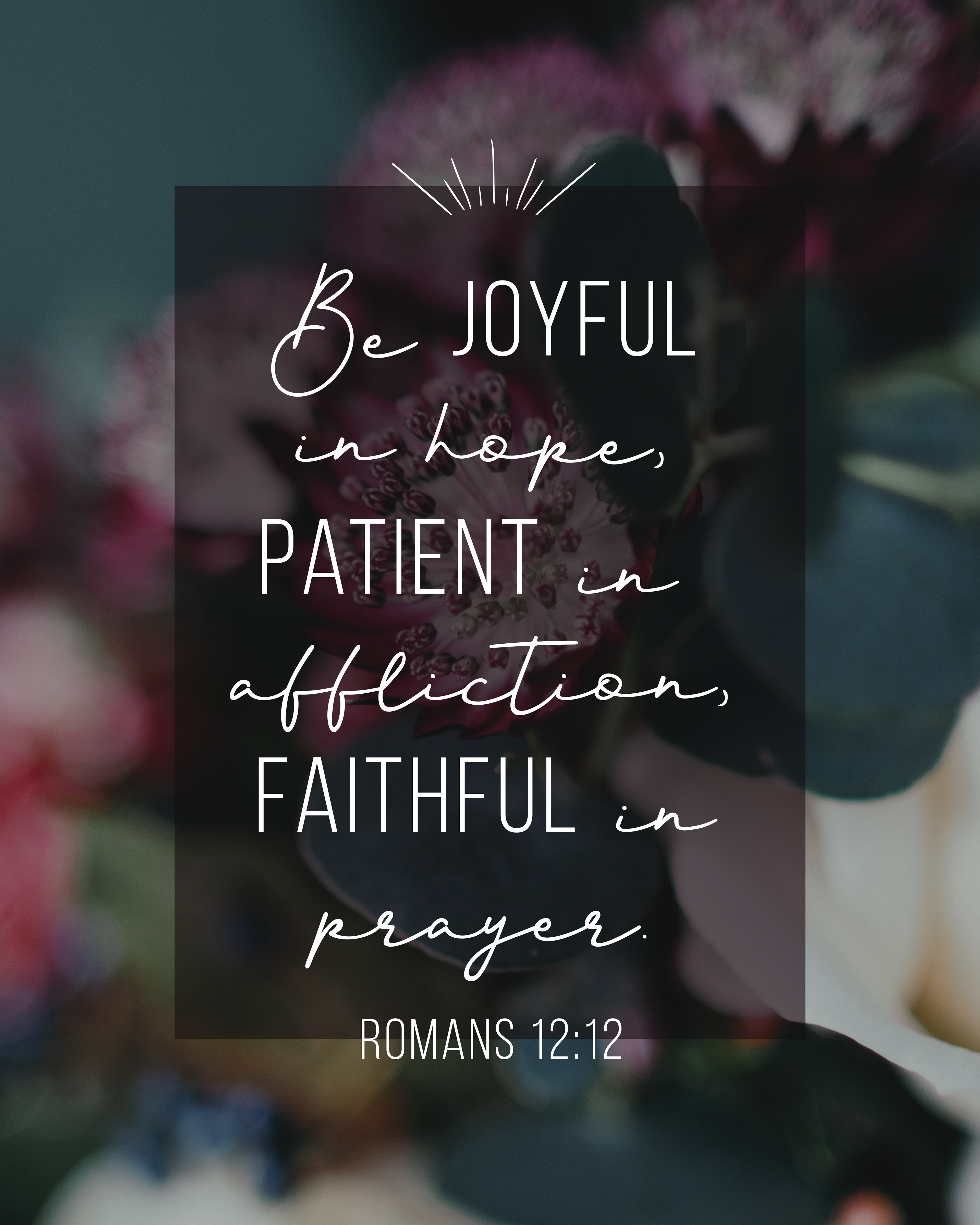 Romans 12:12 Print