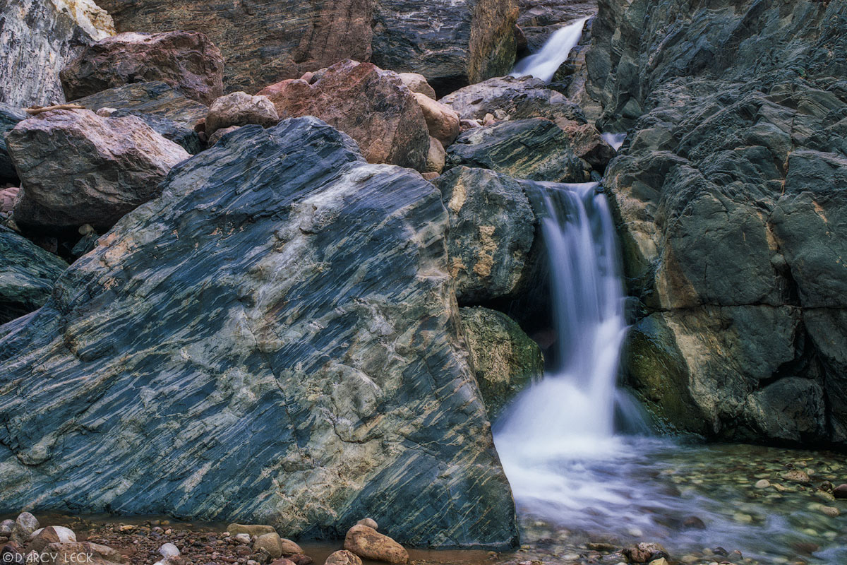 Waterfall on Crystal Creek in Crystal Canyon near the Colorado River in the Grand Canyon, Arizona