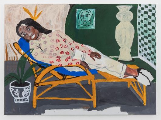 ‘Olympia Behind the Model’, 2019, Acrylic on canvas, 120x165cm
