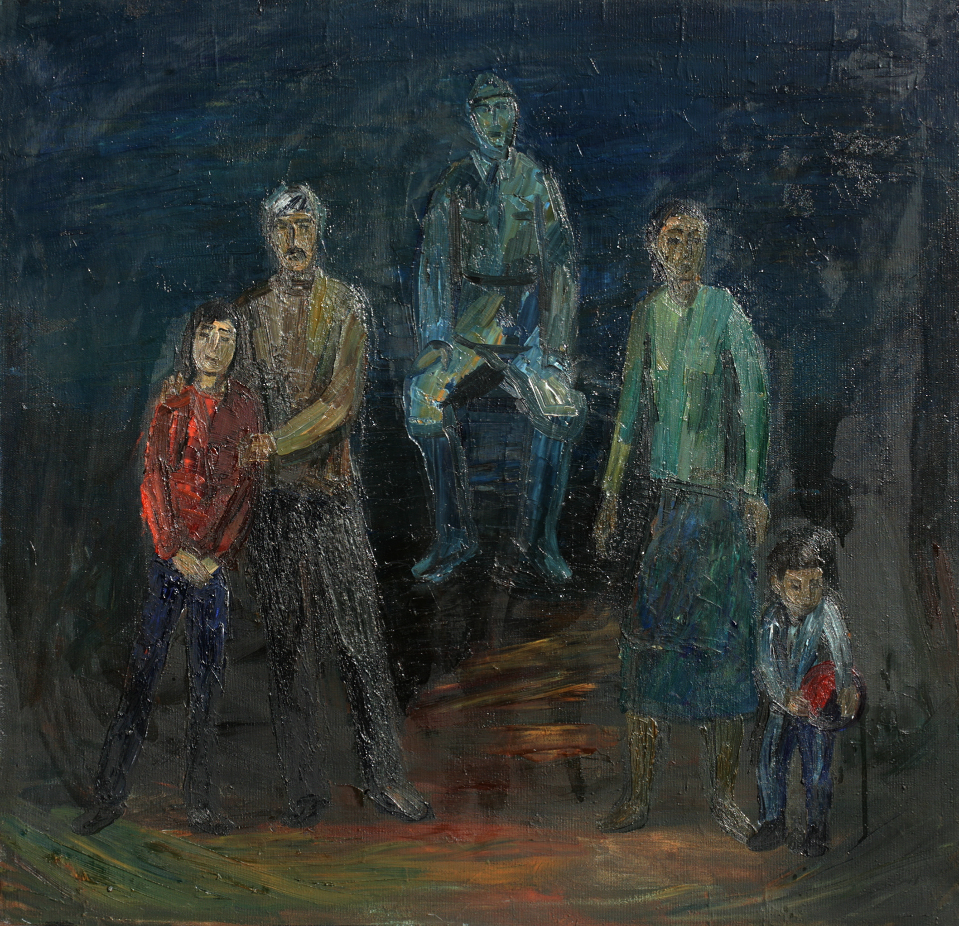 Воспоминание об отце. 1985 г., х.м., 86x81