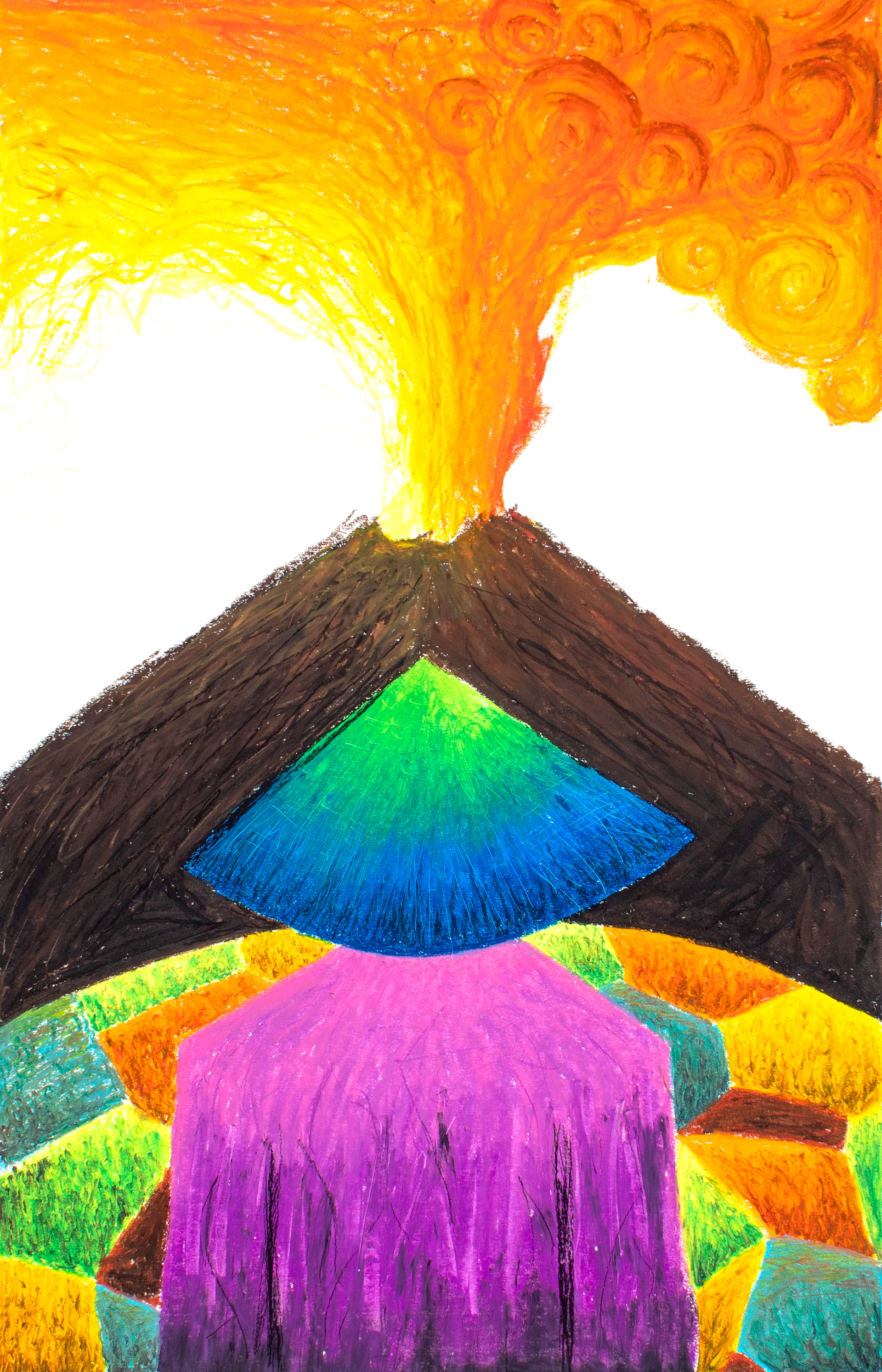Fertile Land, Oil Pastel