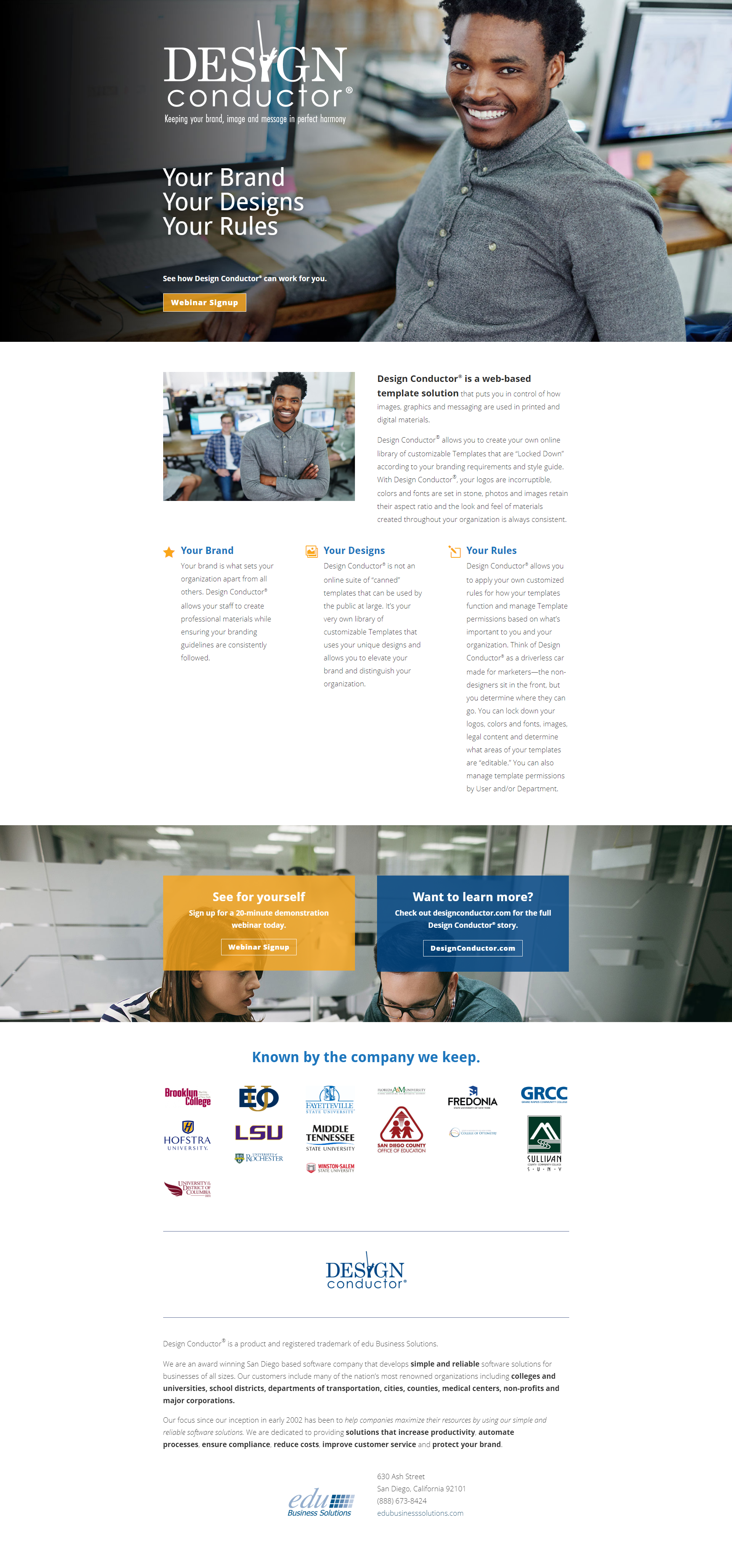 Screen grab of webpage