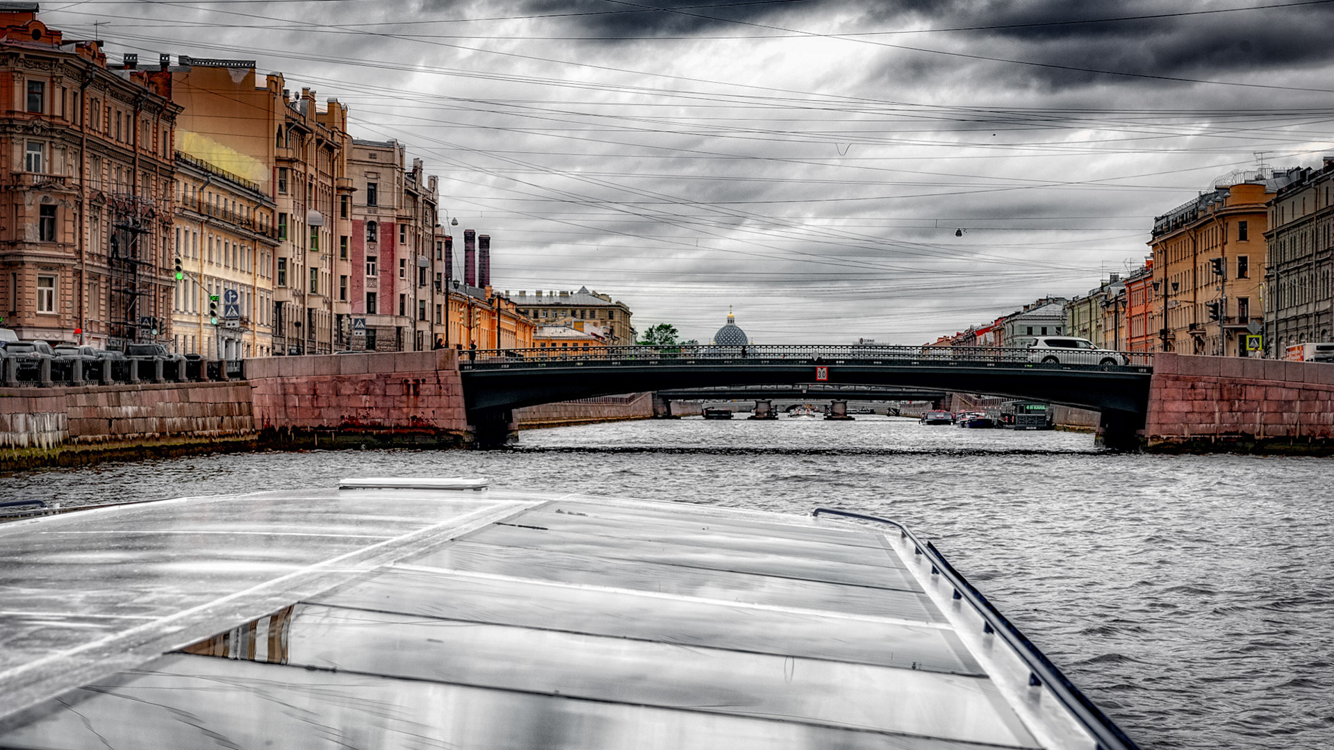 Leshtukov Most Bridge, St. Petersburg, Russia