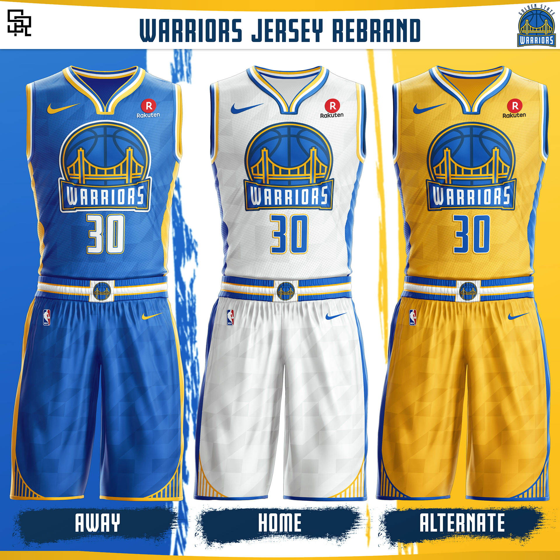 SRELIX Portfolio - Golden State Warriors Rebrand