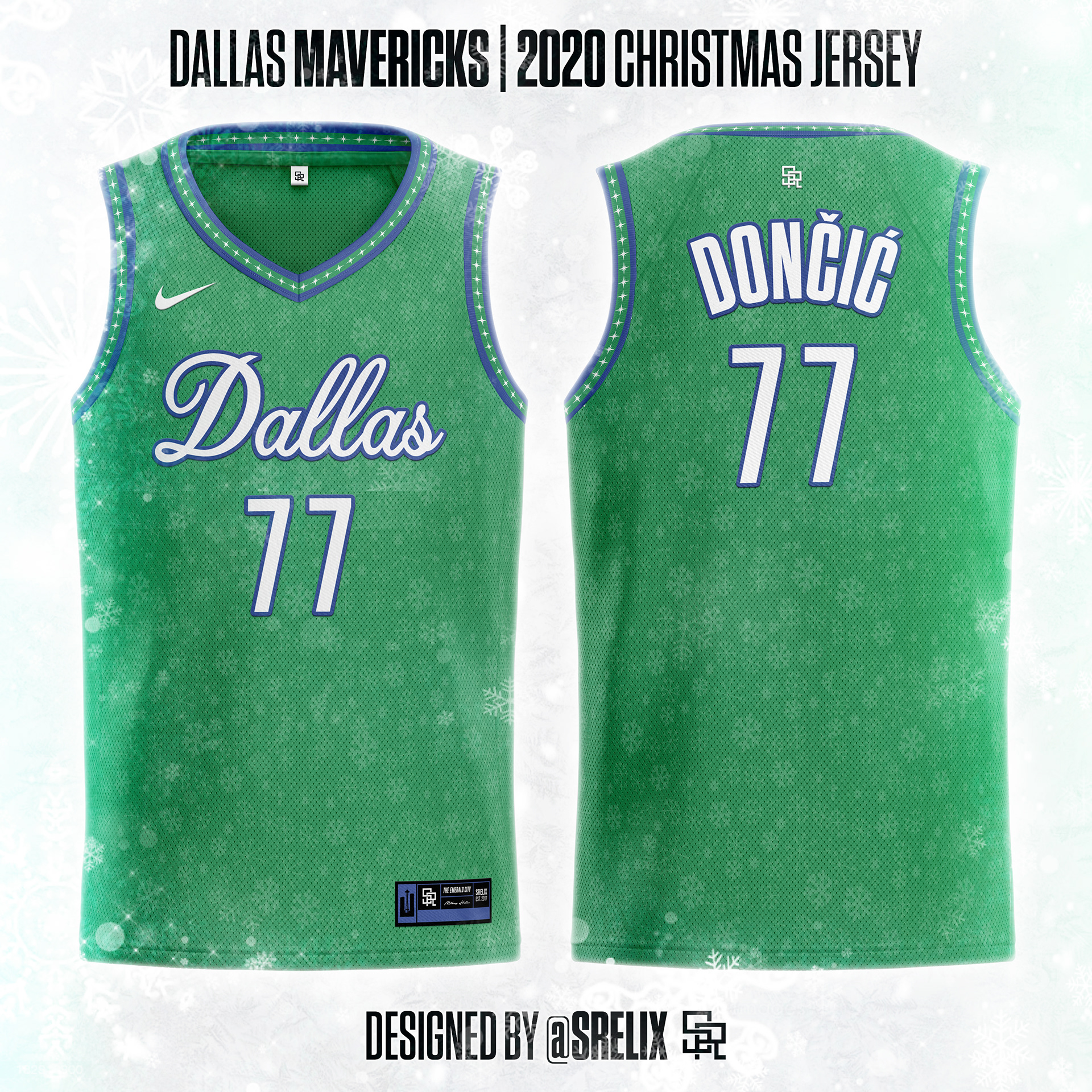 Christmas Basketball Jersey - Green