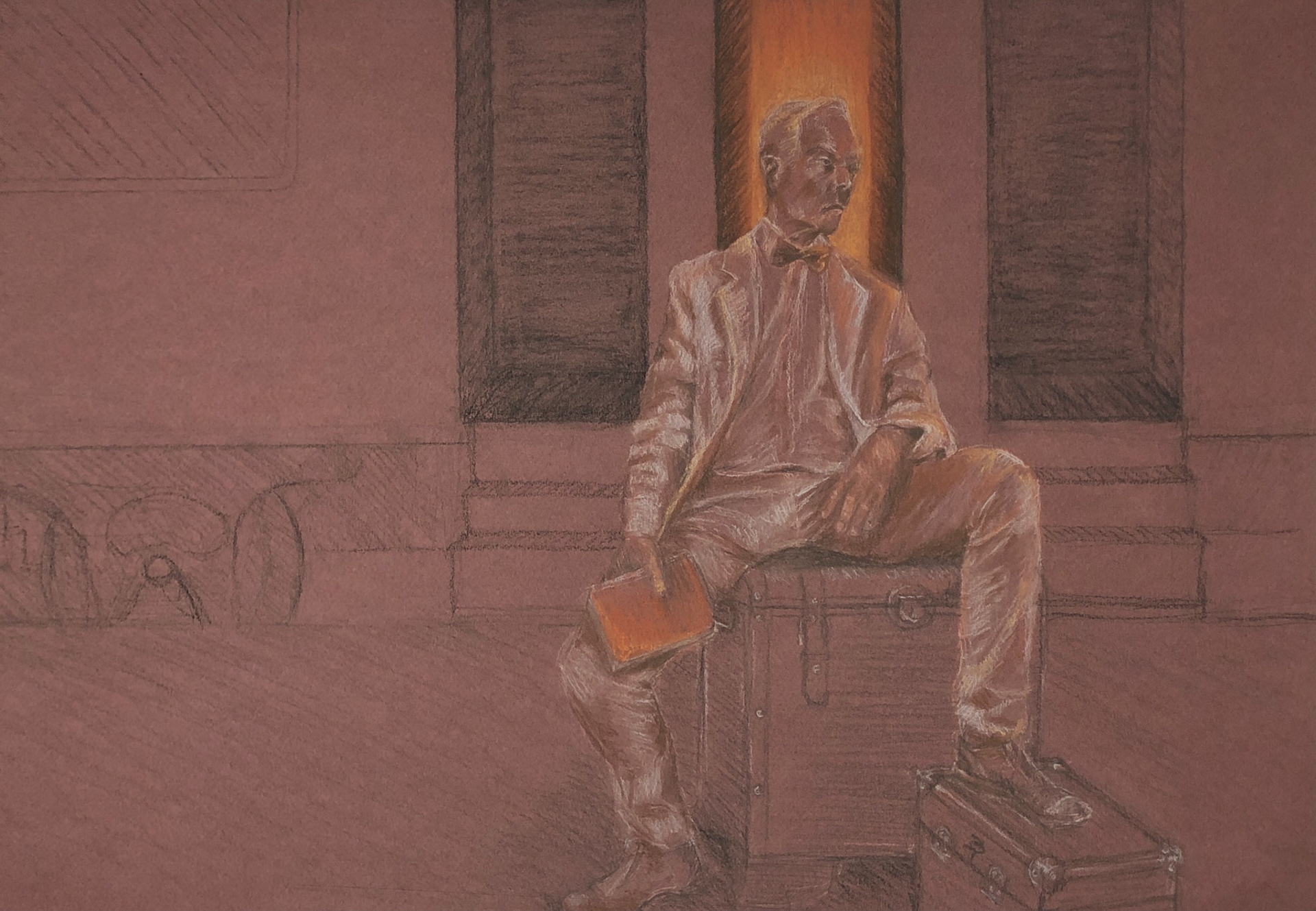 Another Country - Charcoal and Conte Pencils