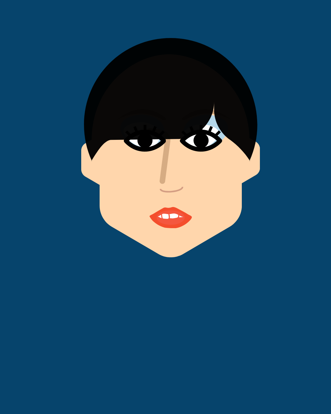 Alternative Female with Funky Hair Cut