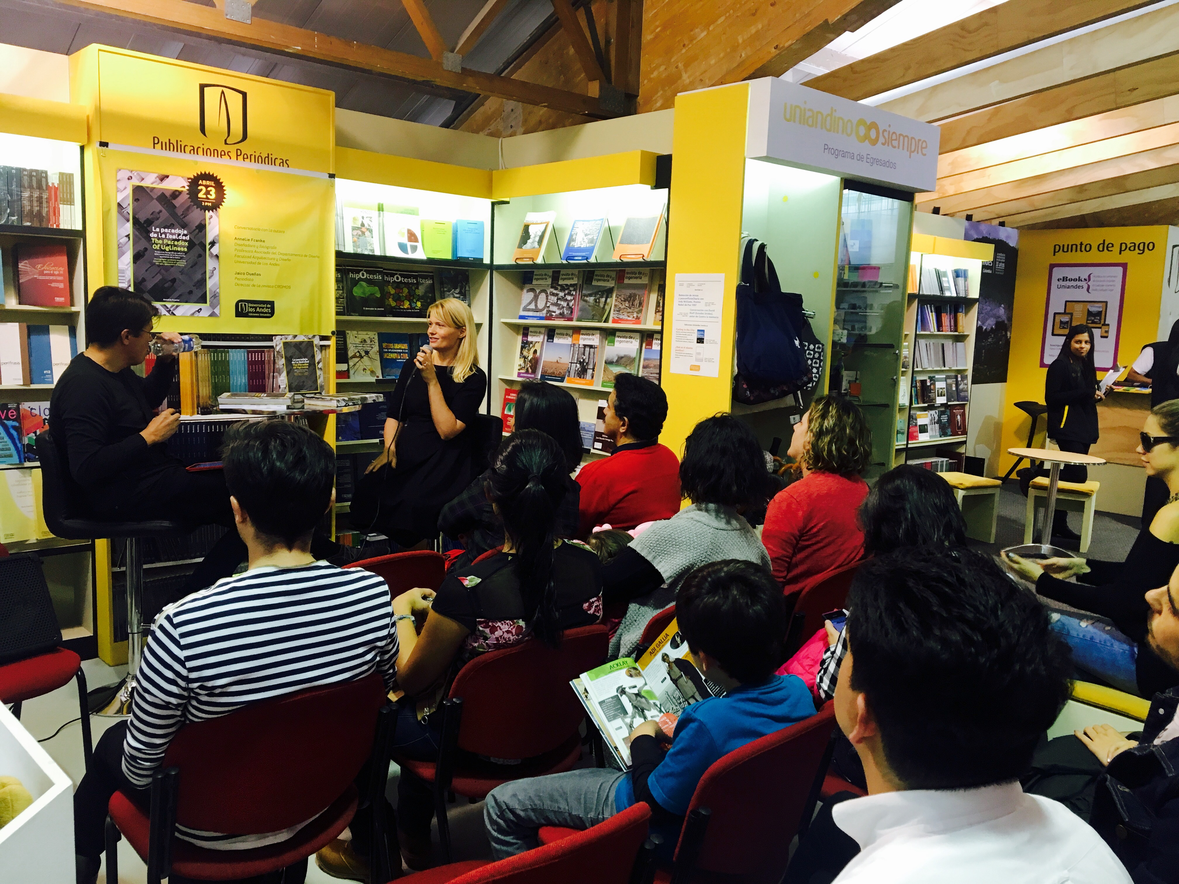 Book Presentation with Jairo Dueñas, director of CROMOS at "Filbo" Book Fair, April 2016.