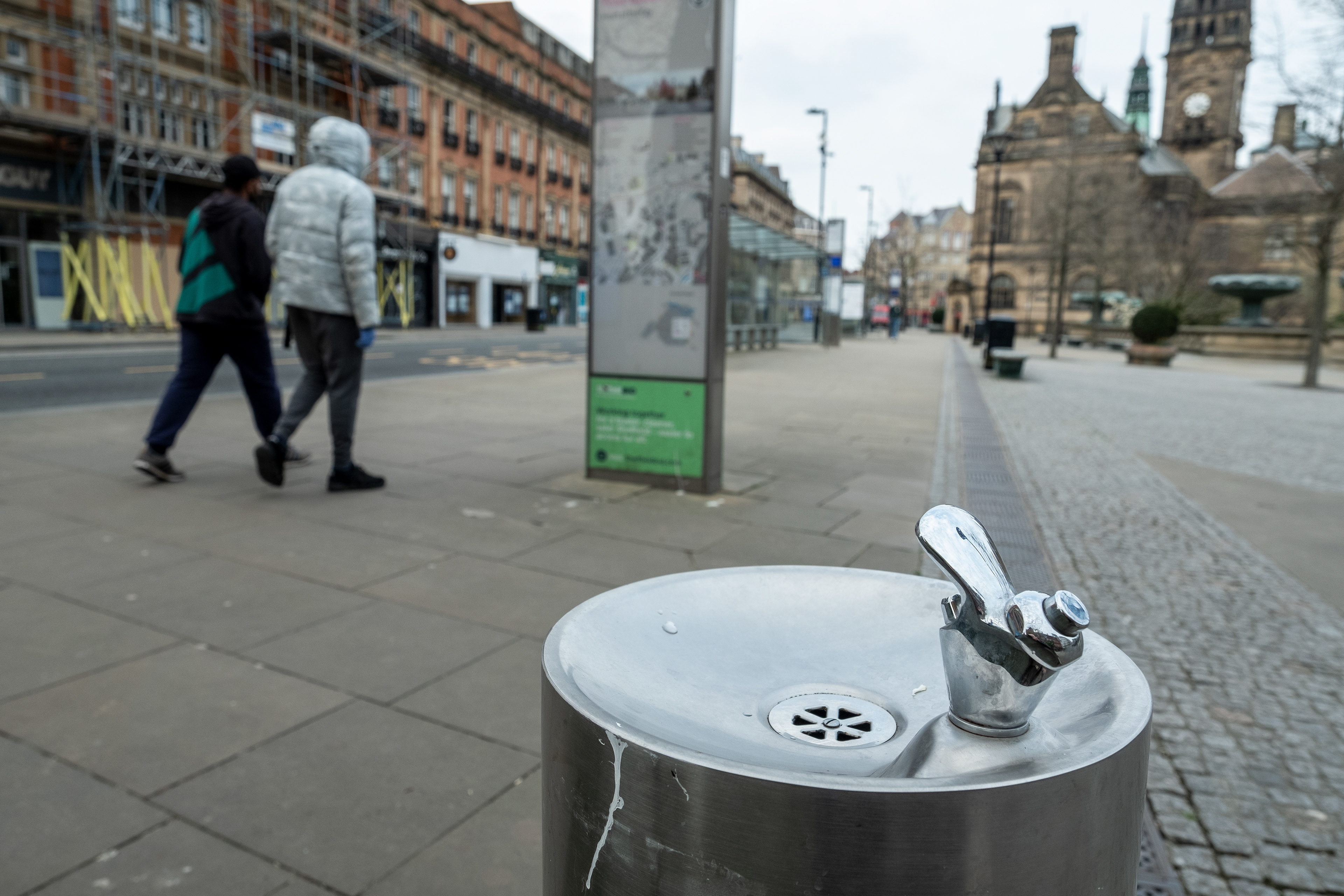 Day 17 of Lockdown- The only source of water in the city centre, there are no toilets open
