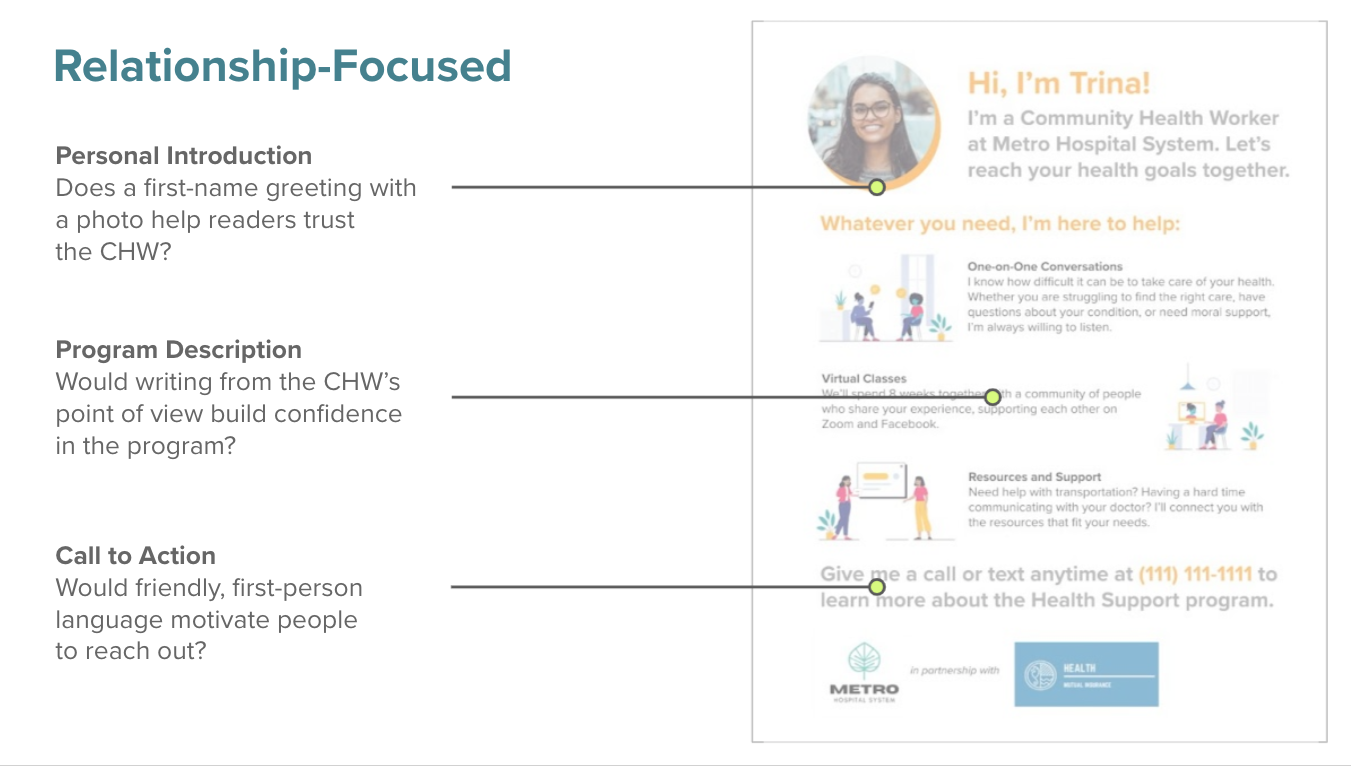 Relationship-Focused Mock-up Rationale