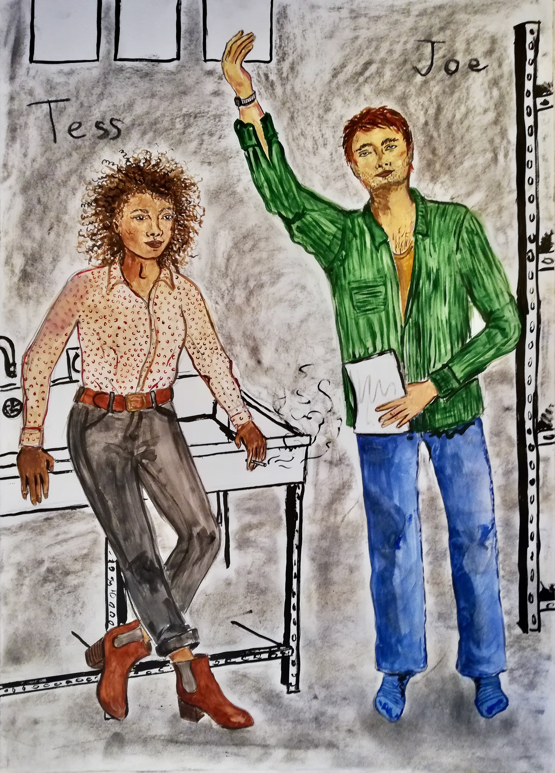 Tess and Joe in the Darkroom