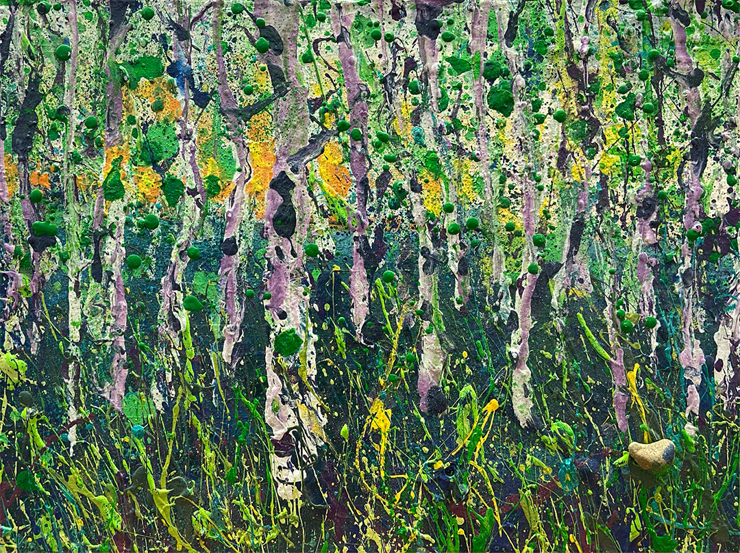 Lavender Light, 2020, Mixed media on panel