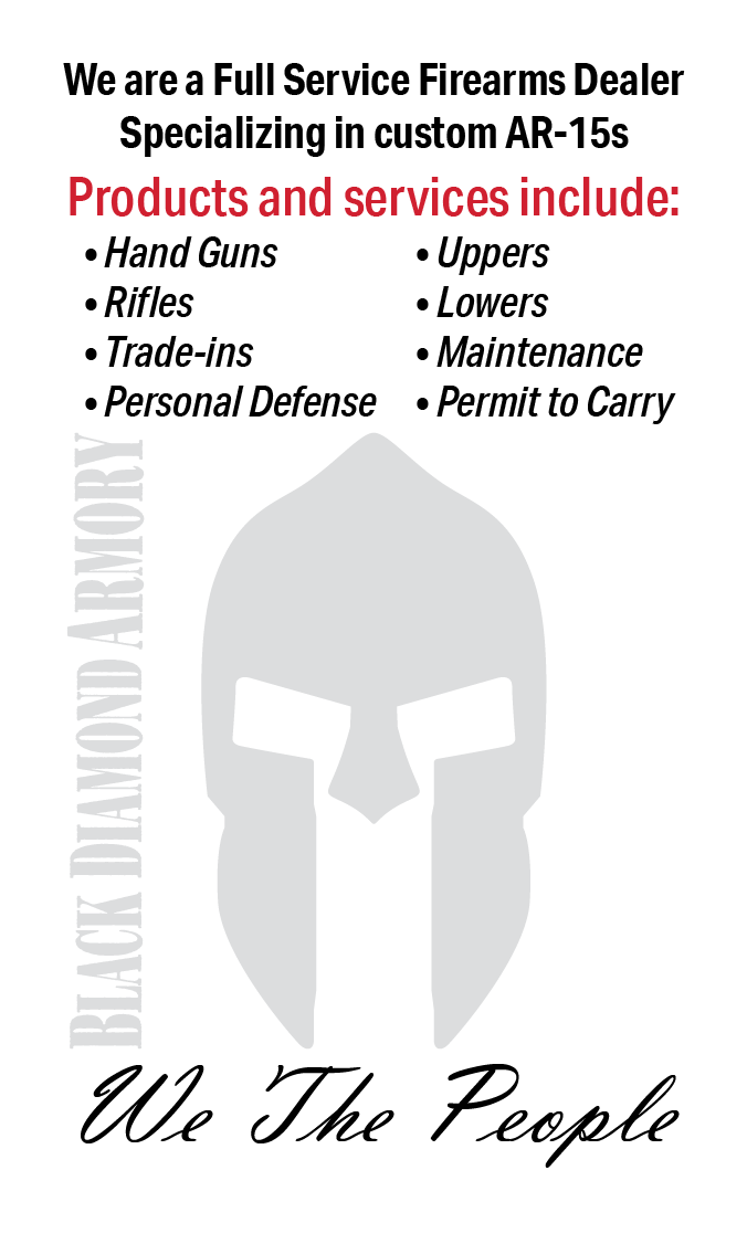 Black Diamond Armory Business Card - Back