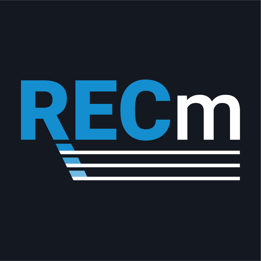 Logo on dark background