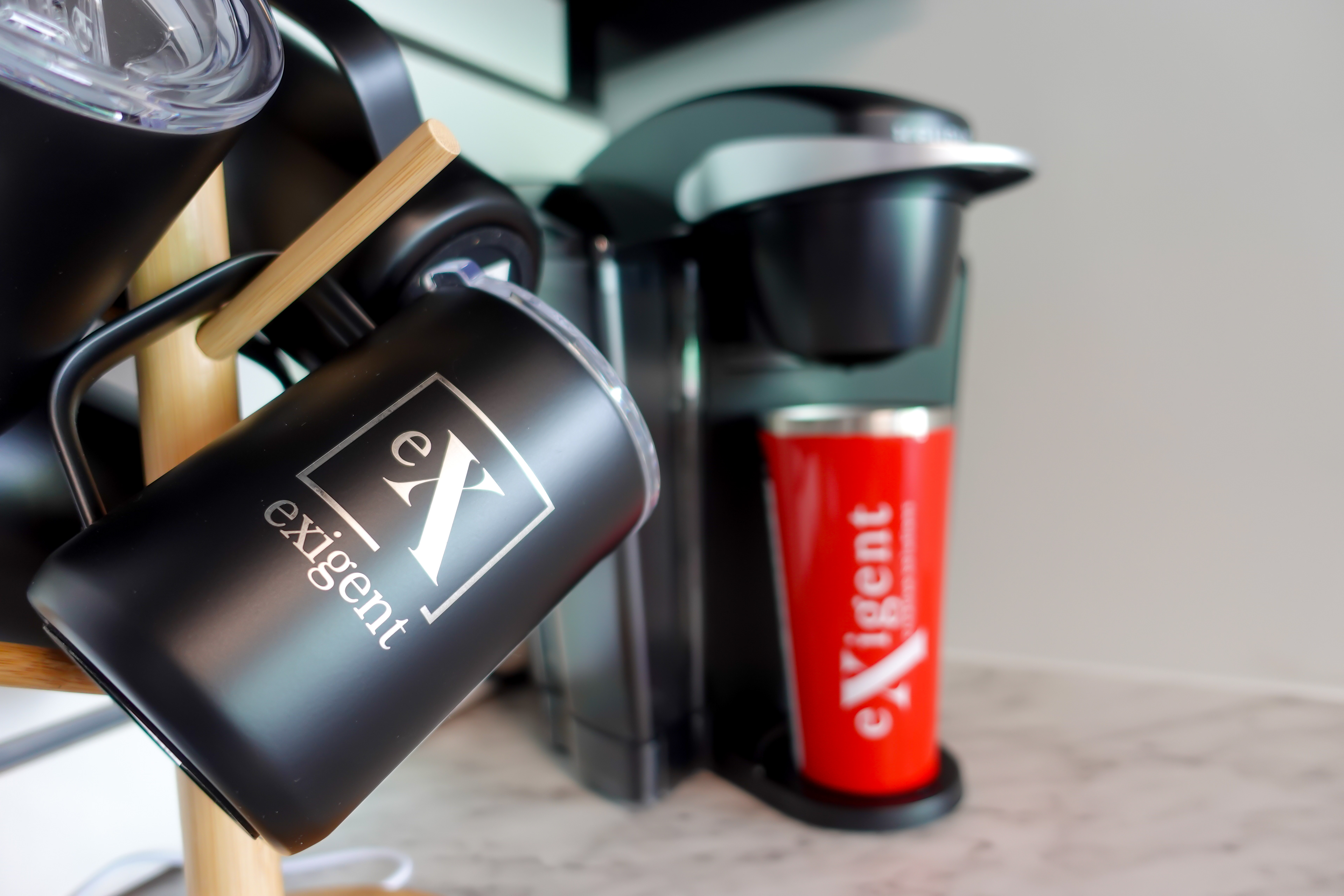 Custom Corkcicle coffee mugs