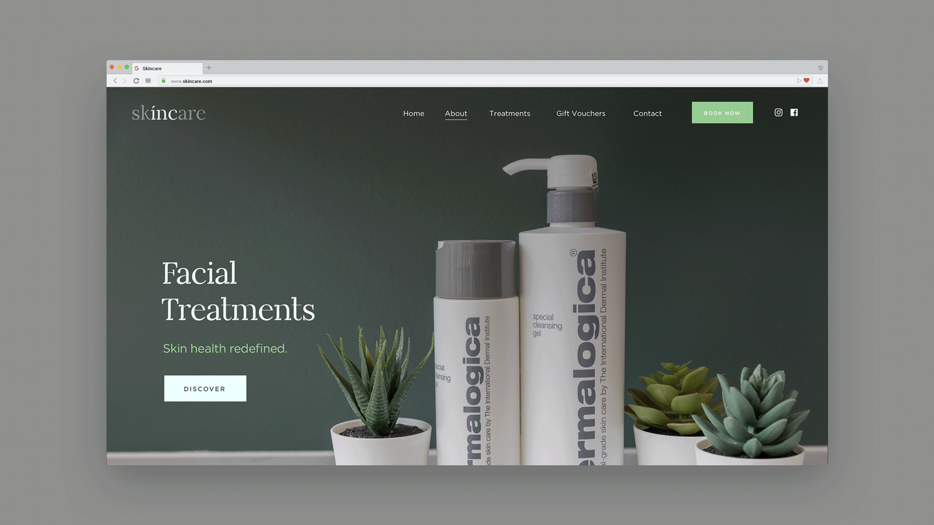 Video of website designed for SkinCare Inc, designed by FreeStyle Digital in partnership with Graphic Thinking