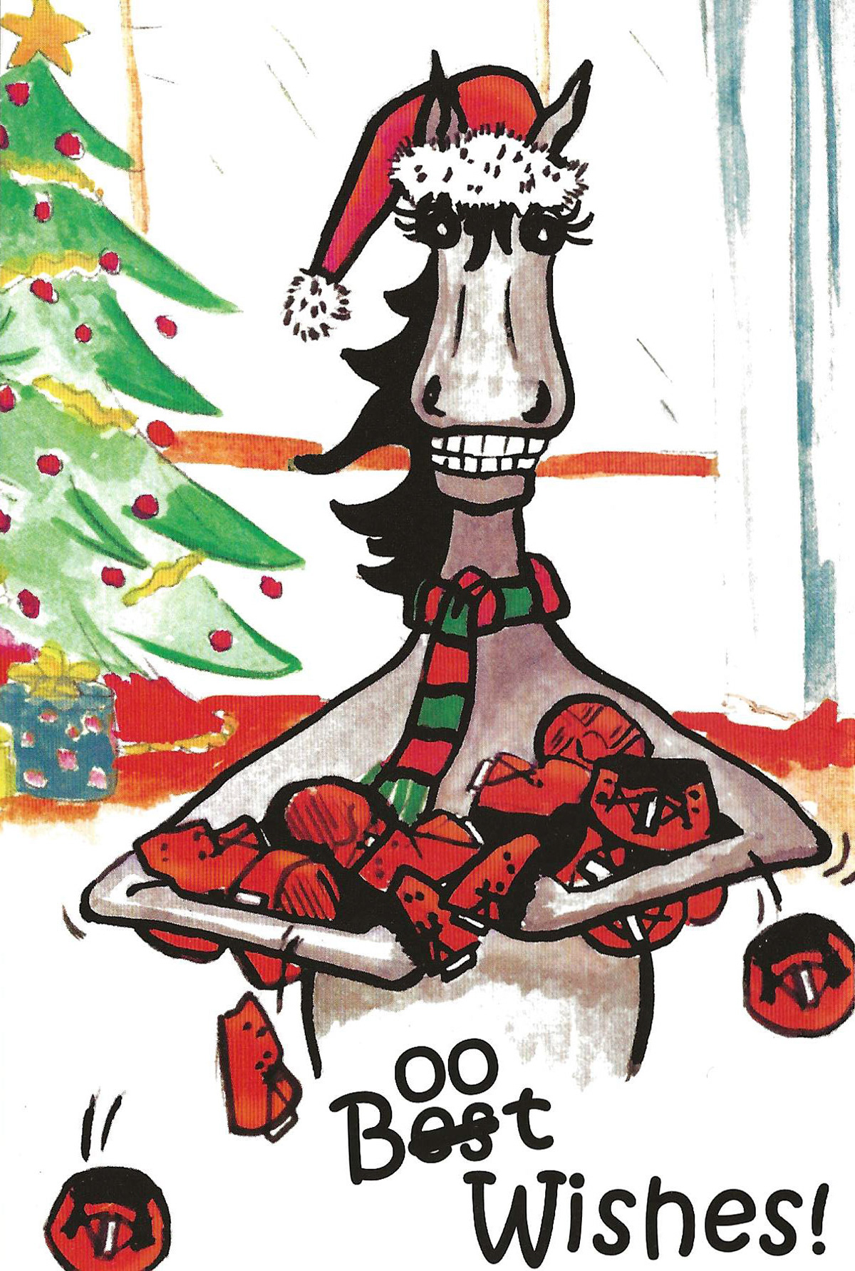 This was a postcard I designed and illustrated for Easy Care Inc. who manufacture protective horse boots