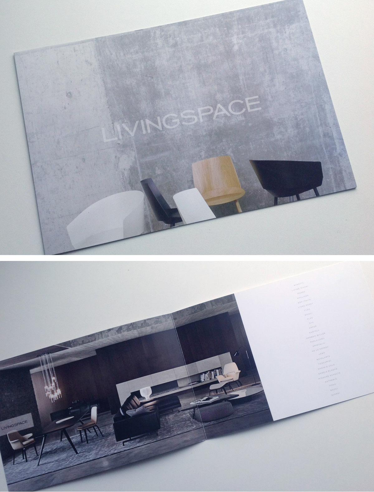 livingspace brochure design