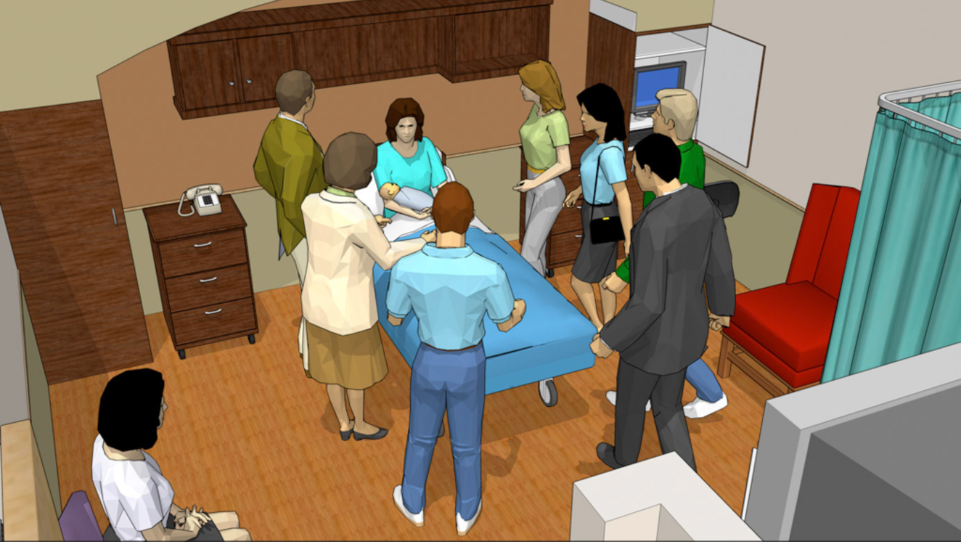 3D Illustration for medical malpractice trial