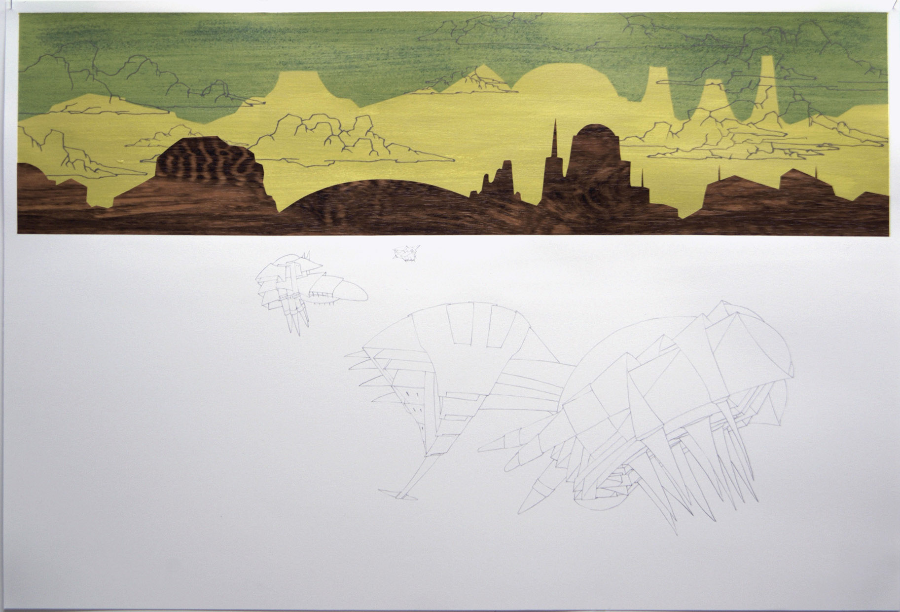 Badlands, 2009, 34x50cm