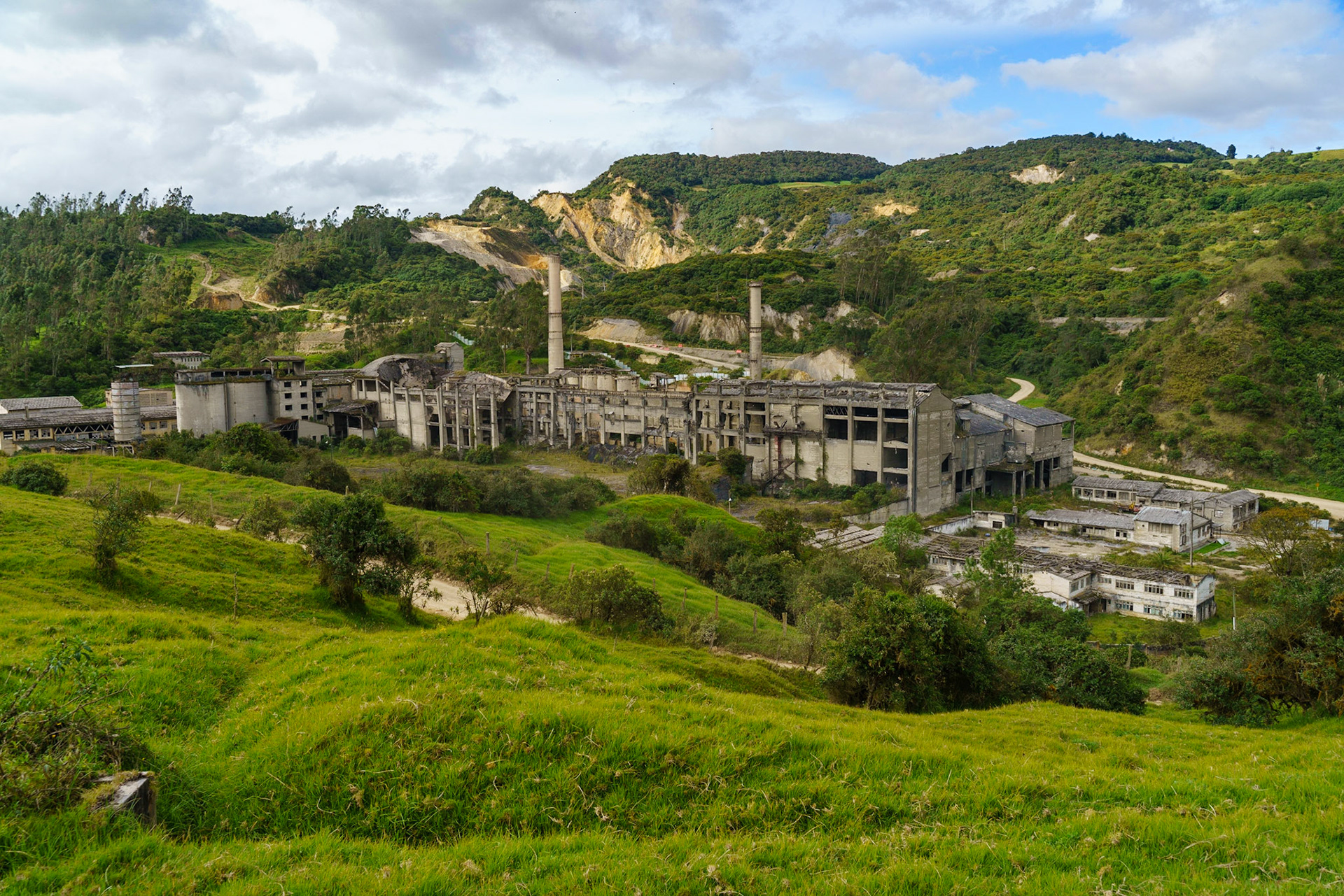 Abandoned cement factory near La Calera