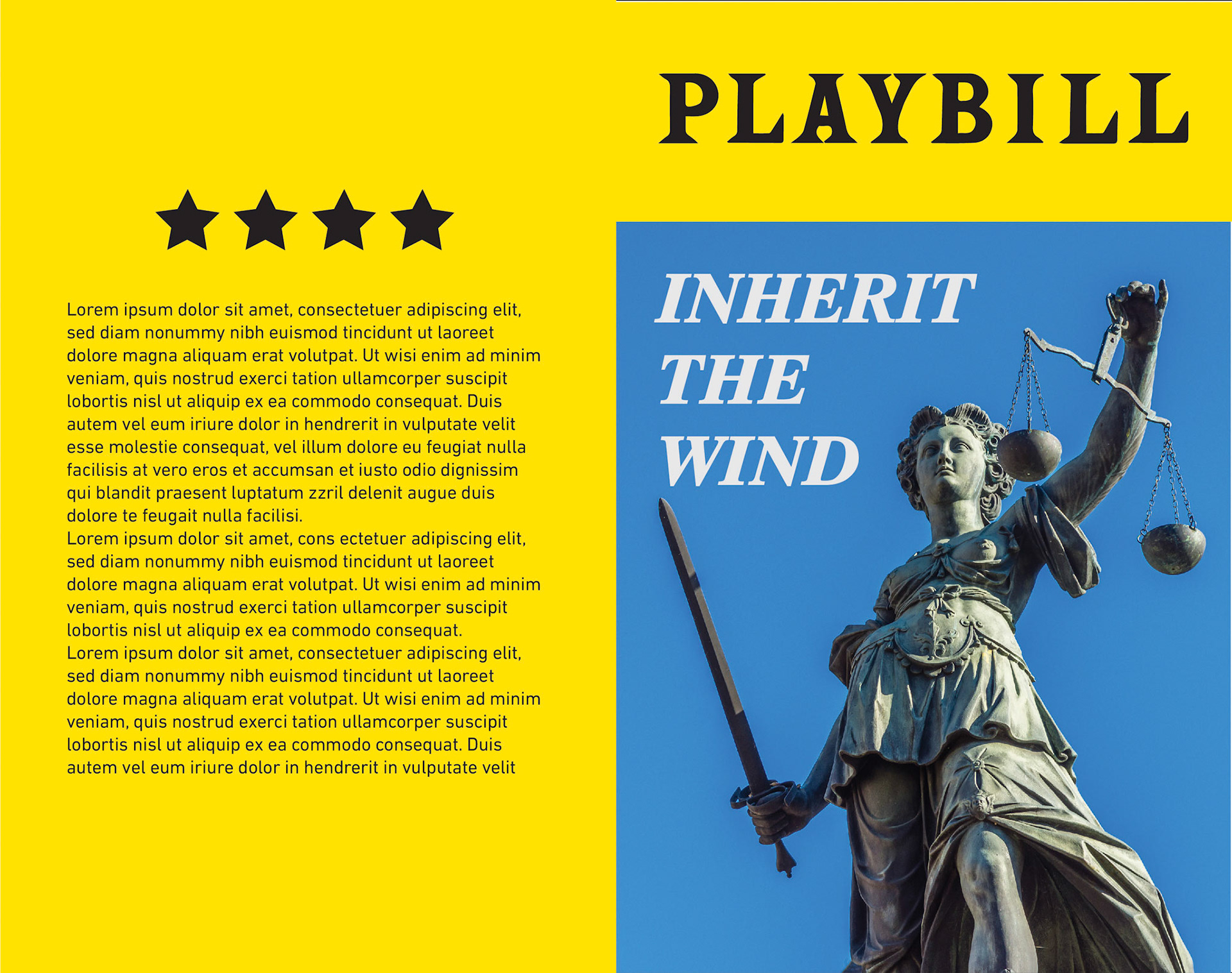 Playbill Design for Props