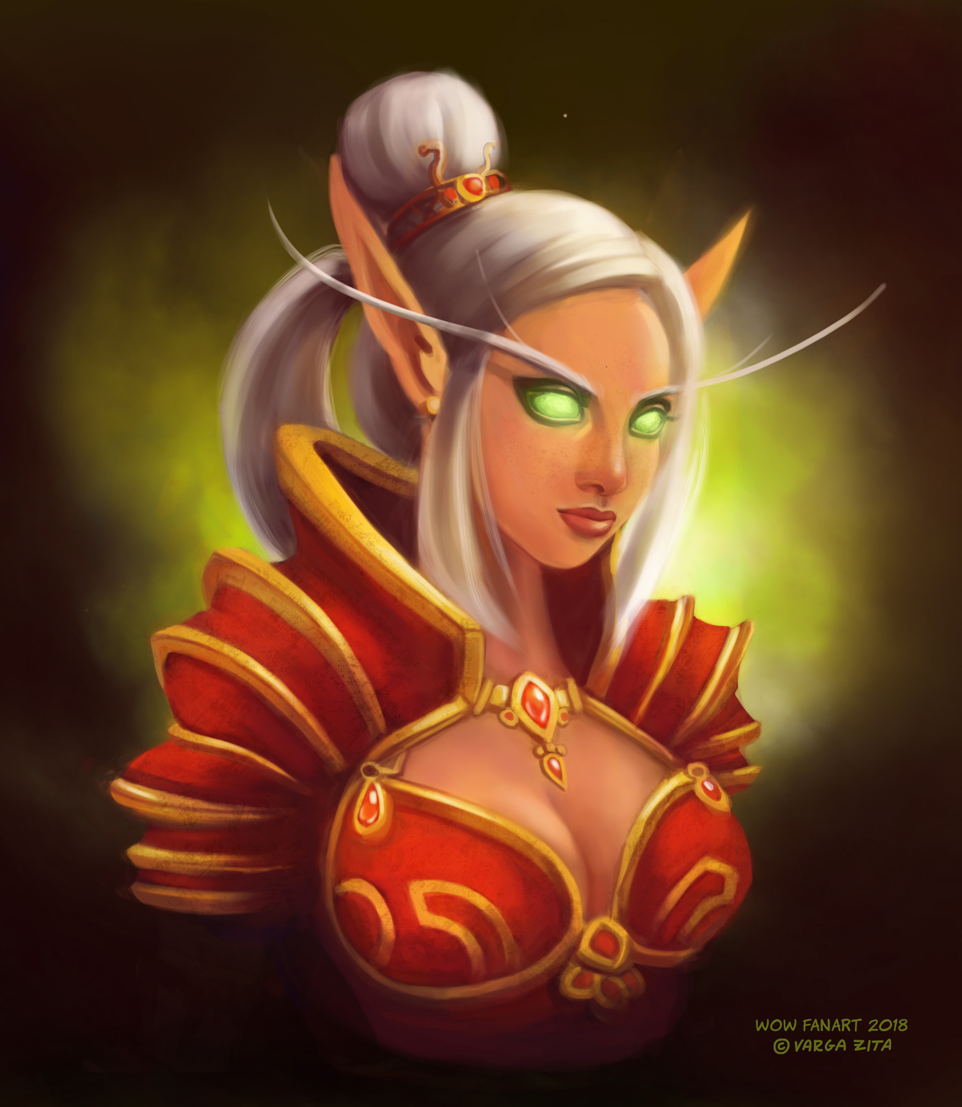Blood Elf Paladin Princess - World of Warcraft (fictive character)