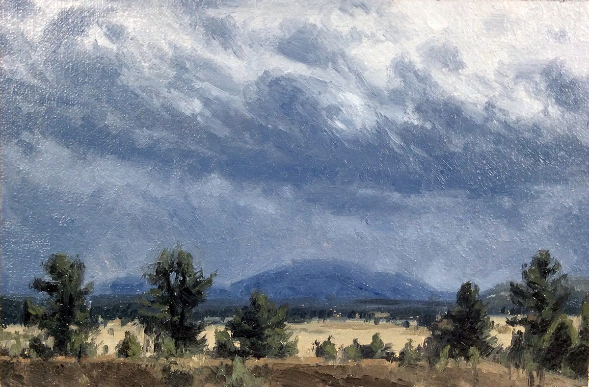 Rainstorm, 4x6 in.