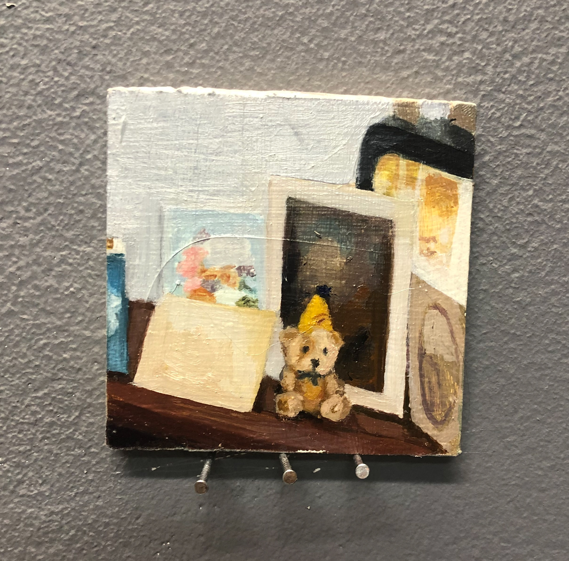 Best Wishes - oil on board