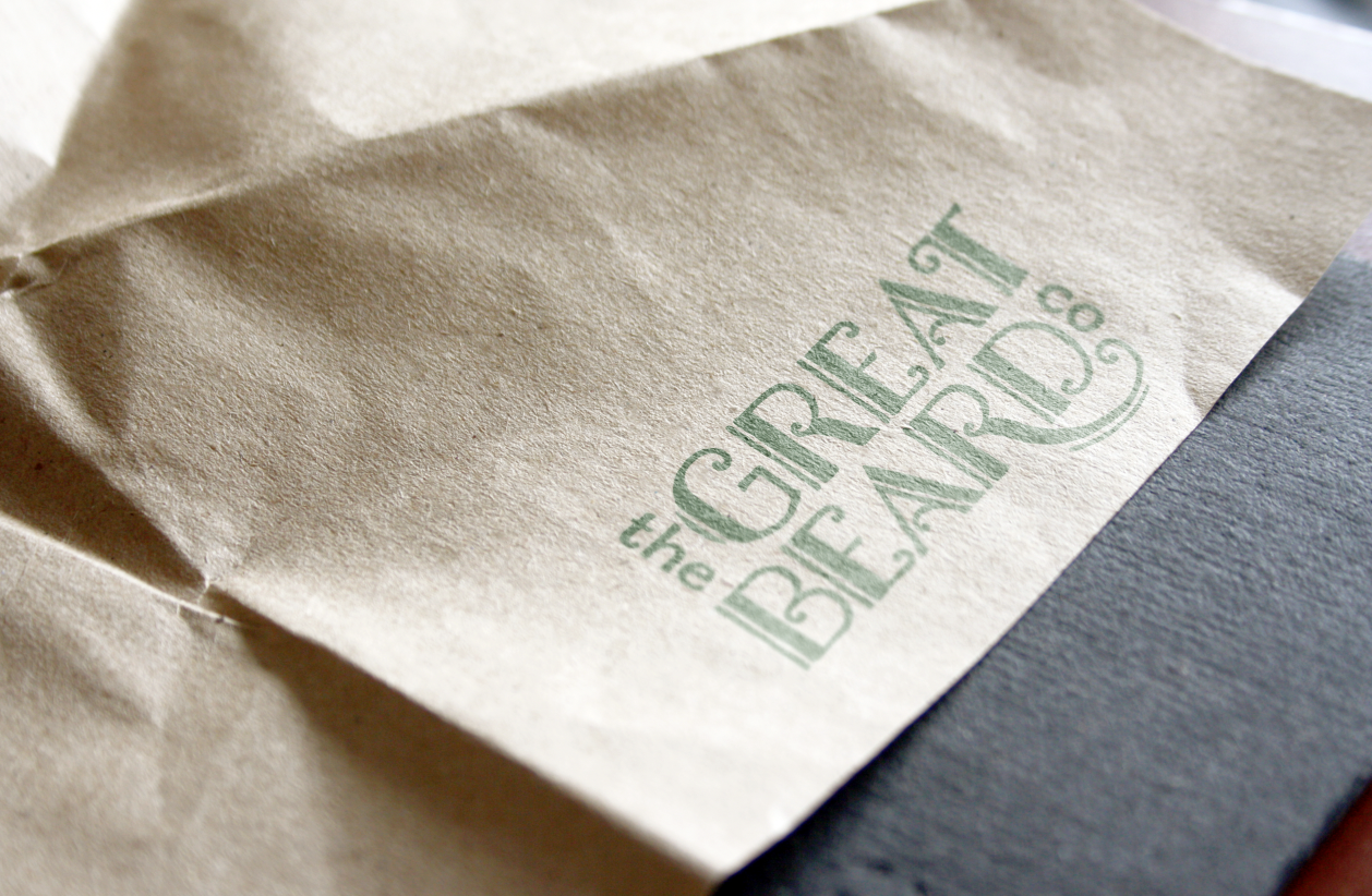 Proposed logo for a high end men's beard care company.