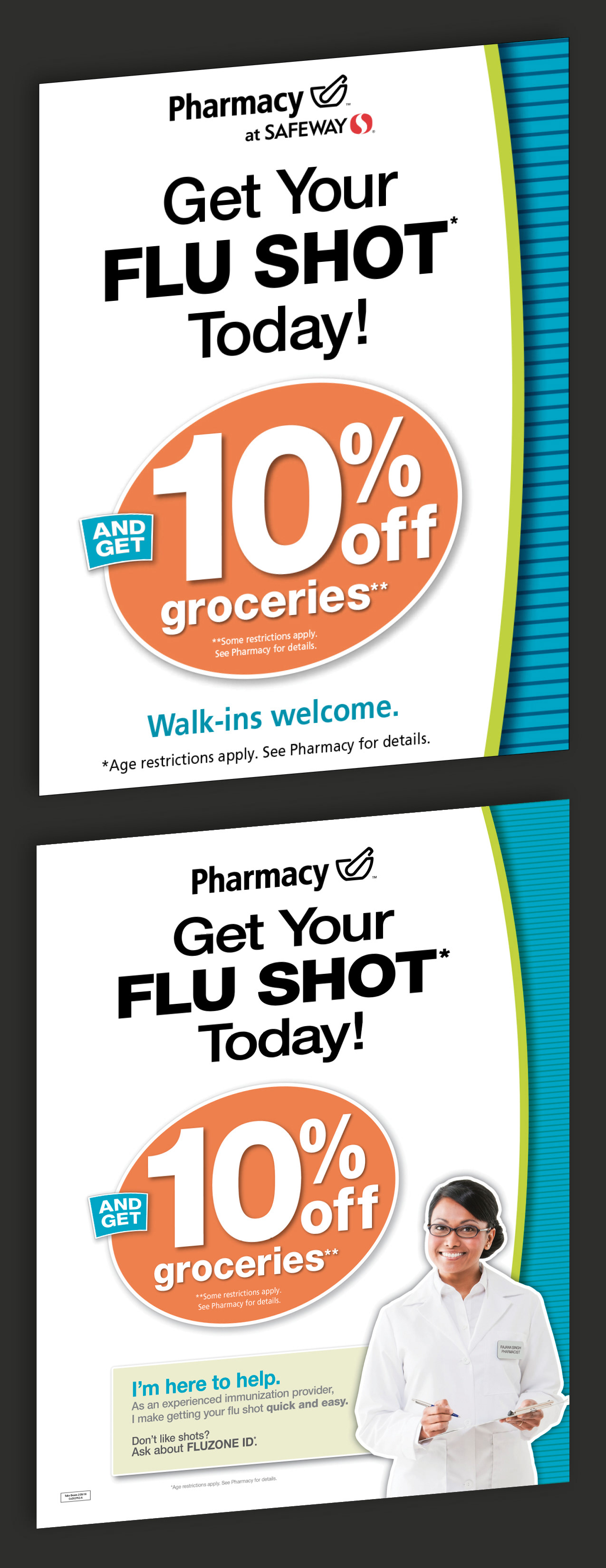 chuong huynh design Safeway Pharmacy Flu Shot Campaign